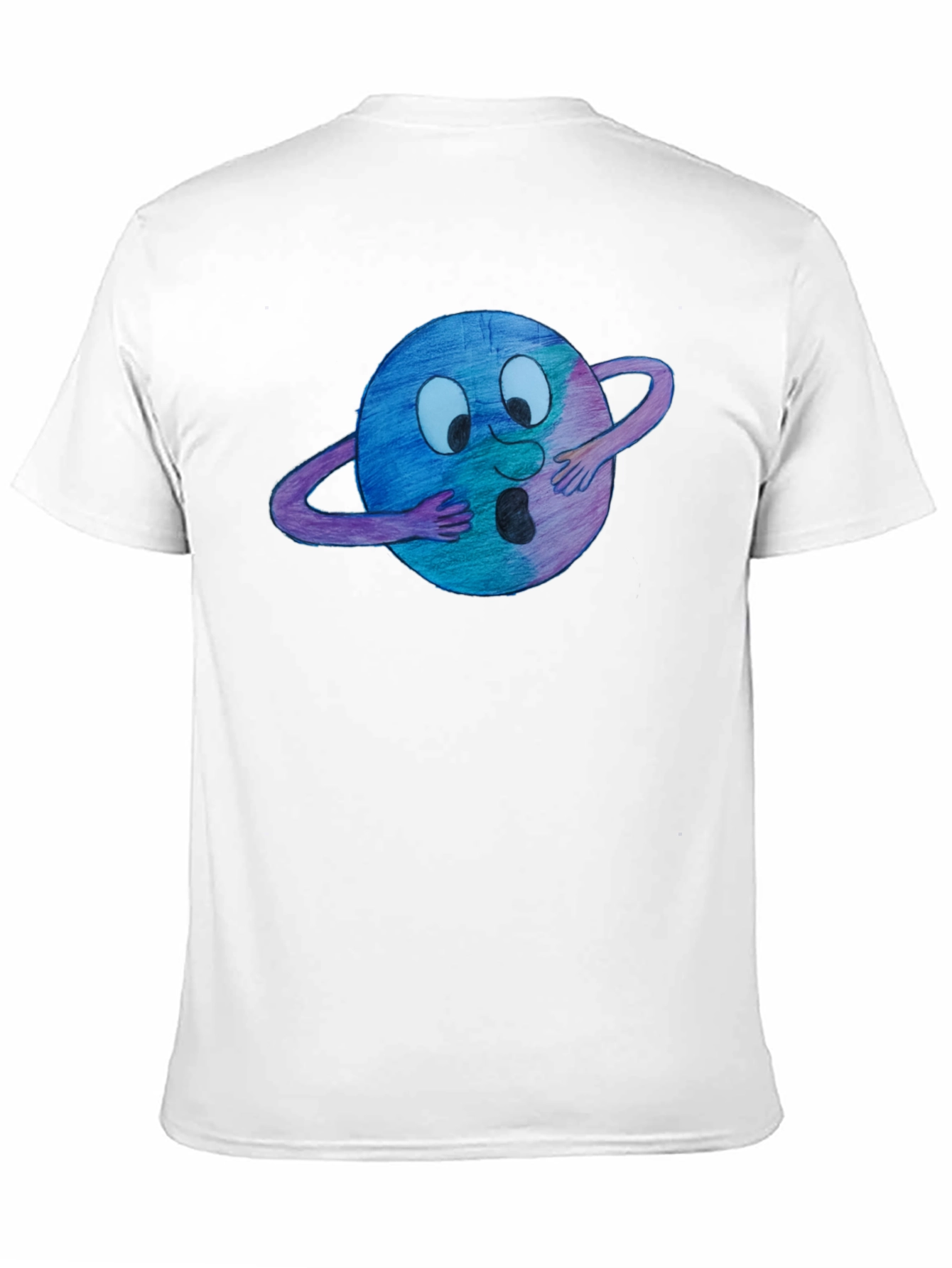 Black Cartoon Planet T-Shirt view 11
