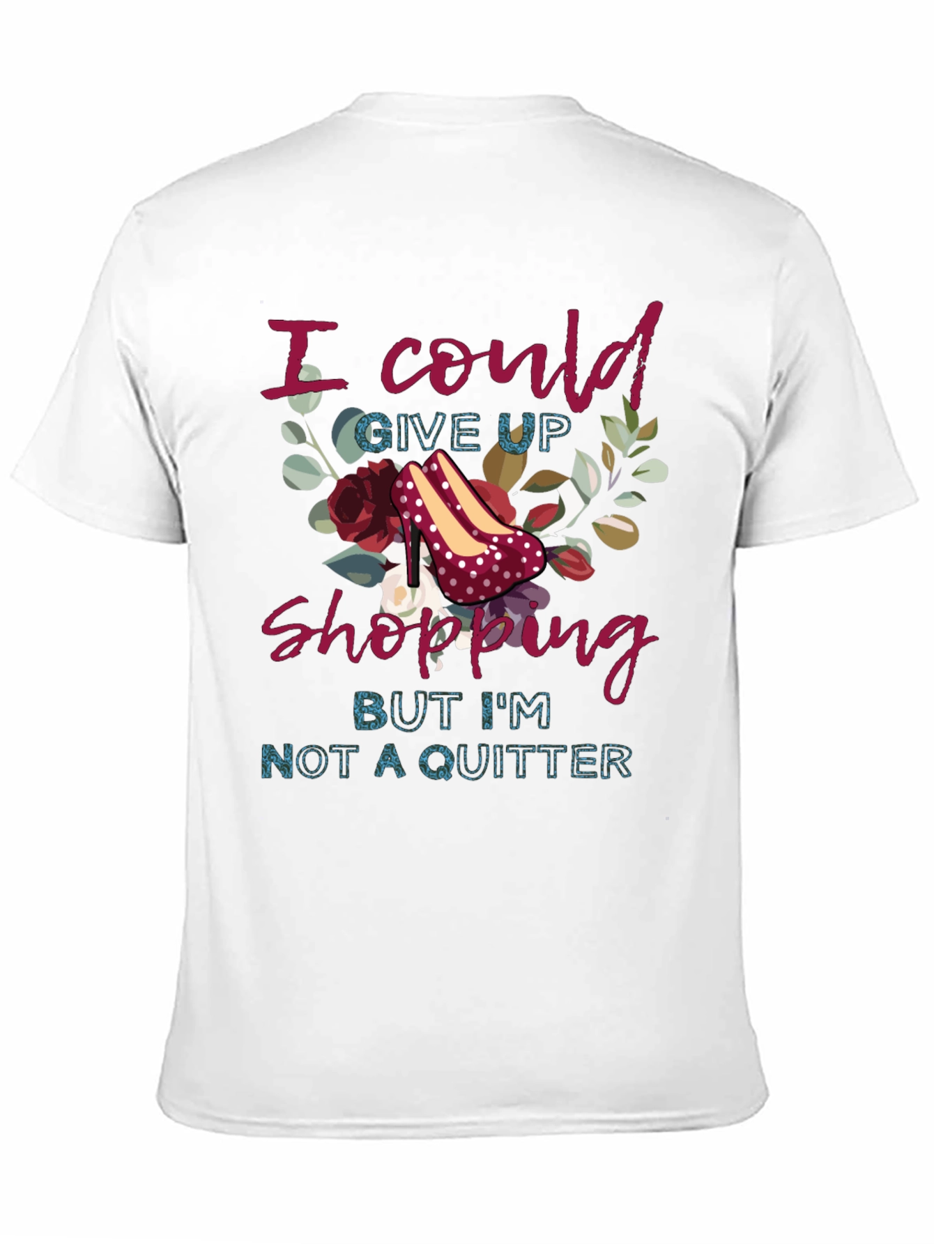 Black I Could Give Up Shopping Black Graphic Tee view 11