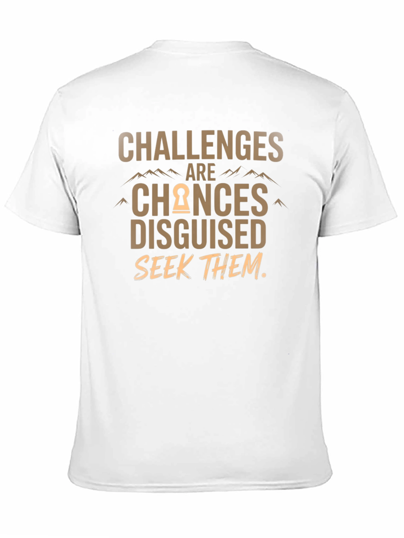 Black Challenges Are Chances Disguised T-Shirt view 11
