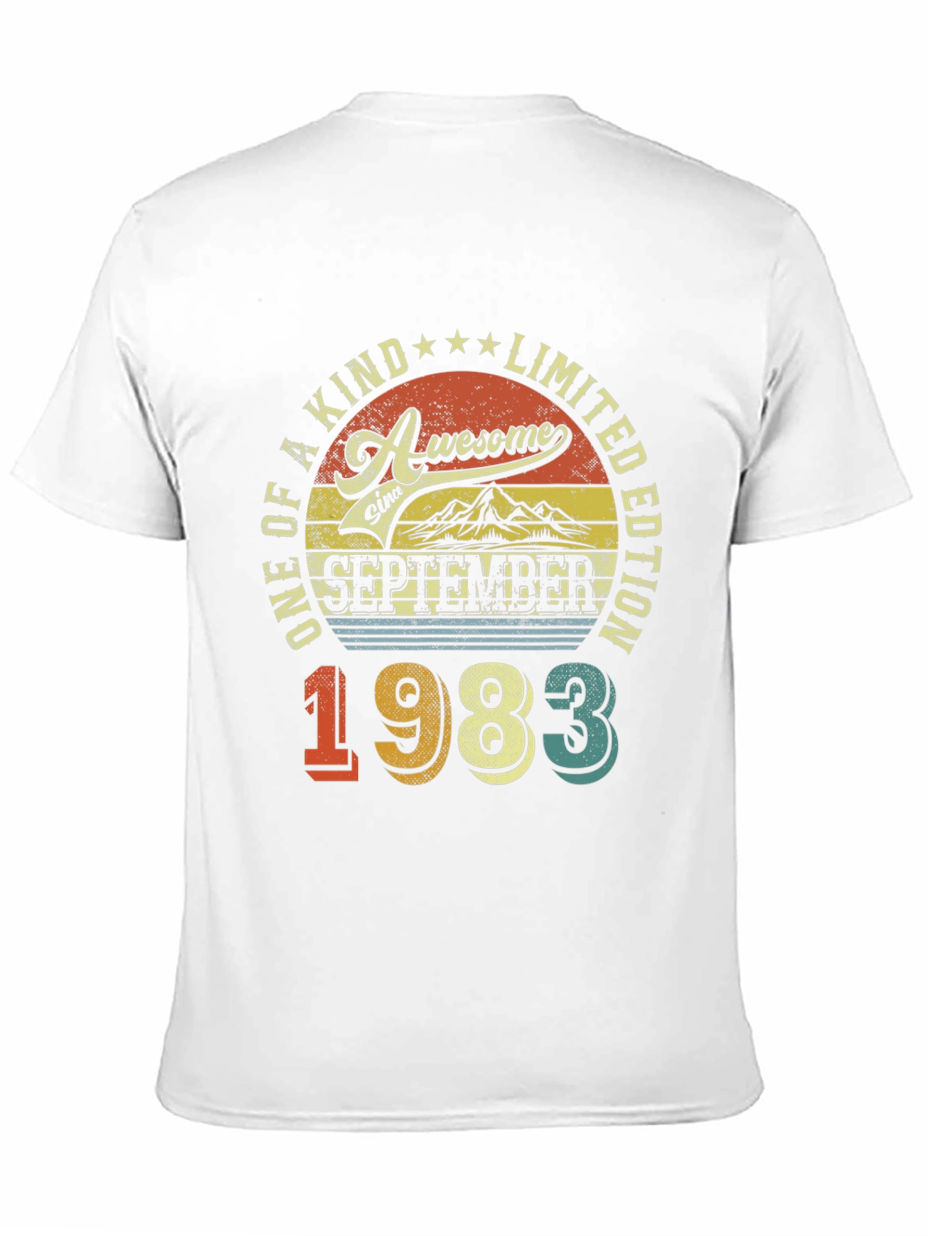 Black Awesome Since September 1983 T-Shirt view 11