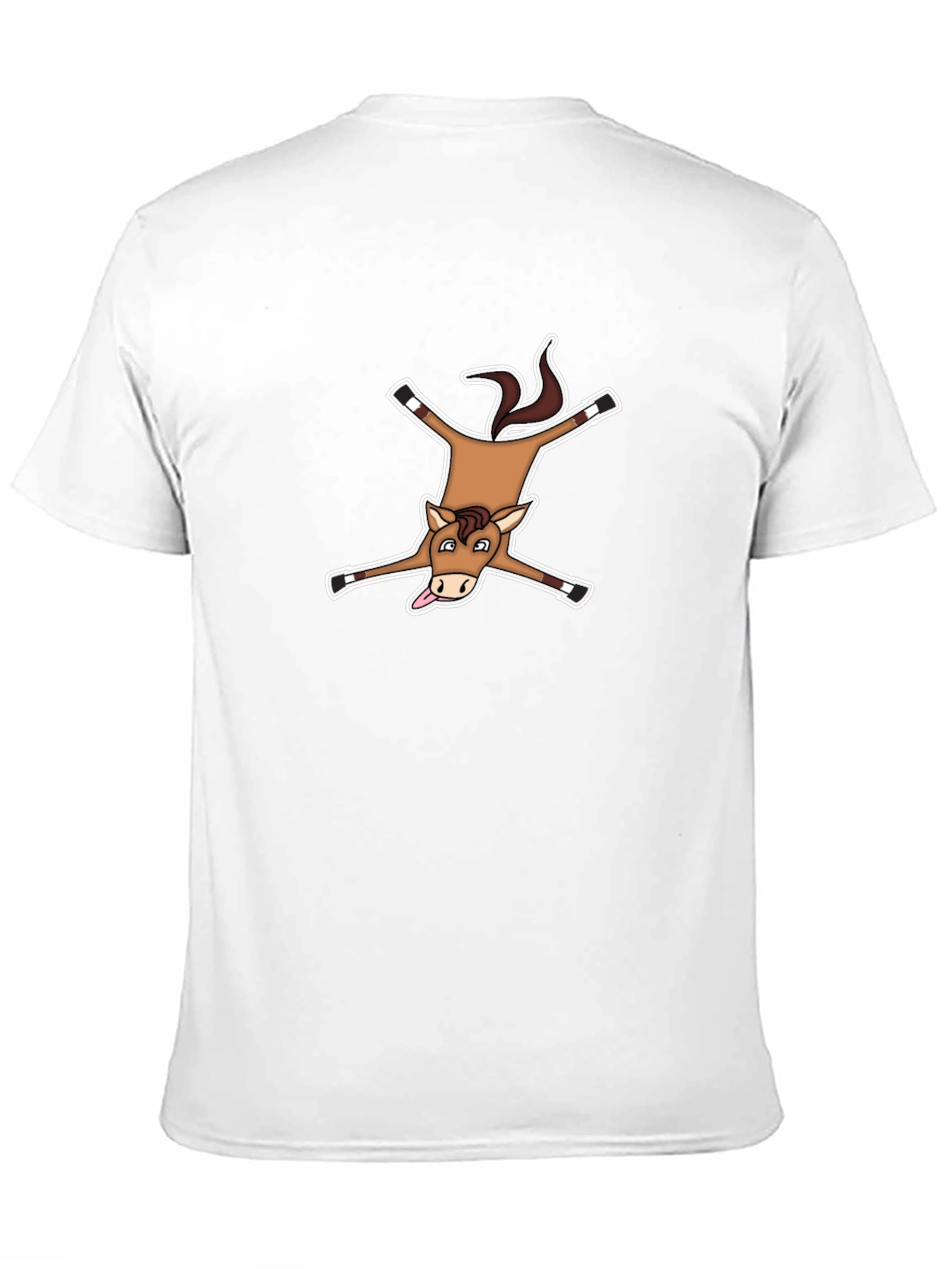 Black Funny Dead Horse Cartoon T-Shirt view 11