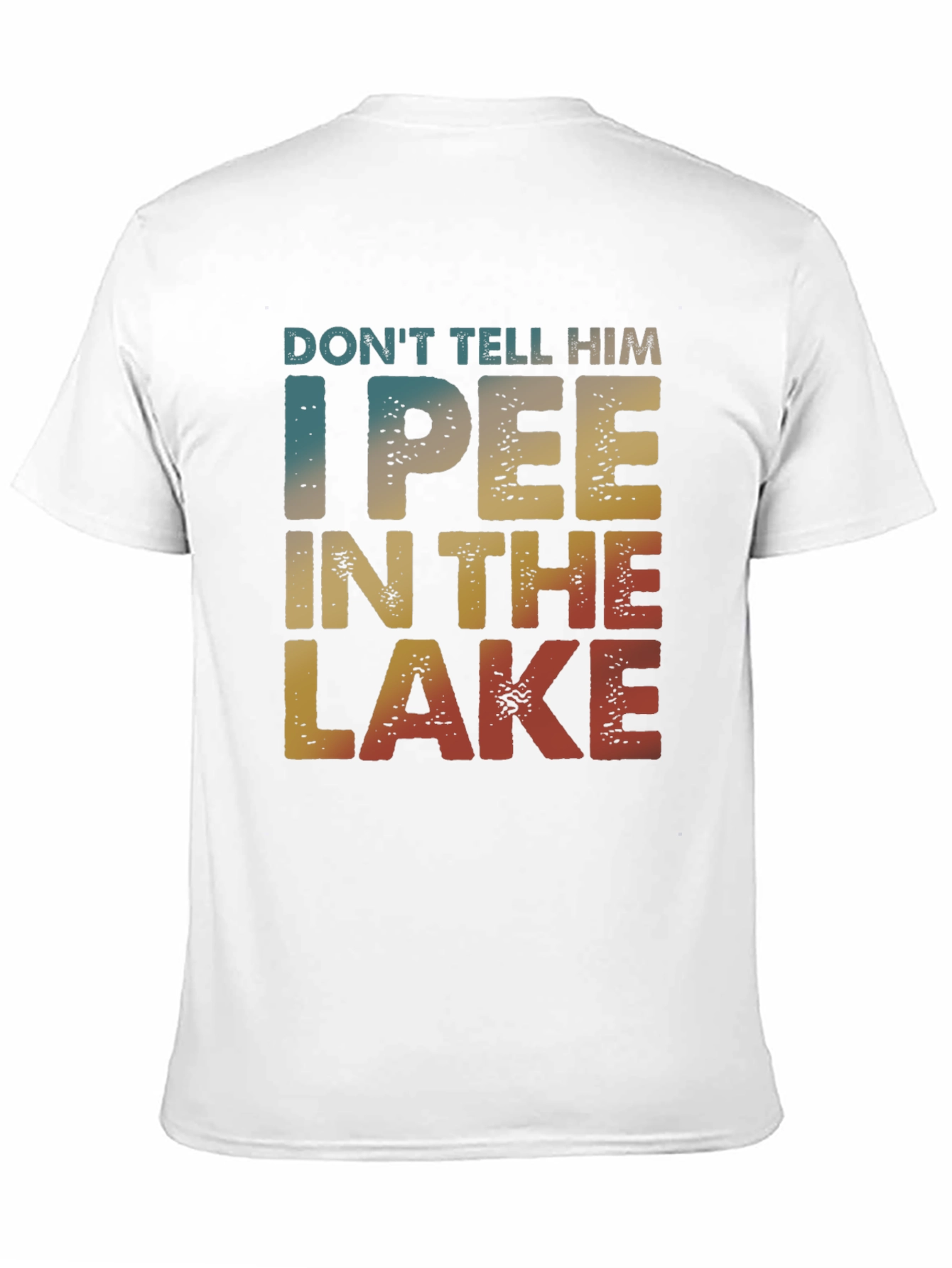 Black I Pee In The Lake Funny T-Shirt view 11