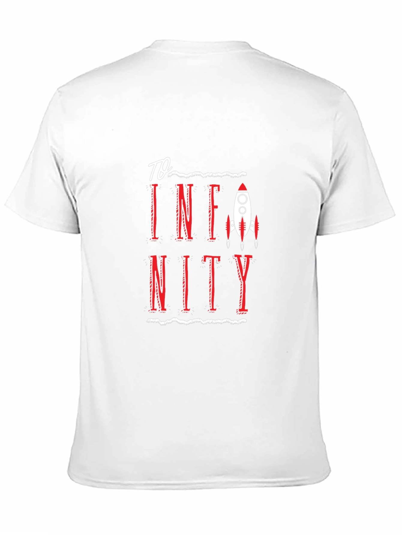 Black To Infinity Rocket Graphic Tee - Soft Black Cotton T-Shirt view 11
