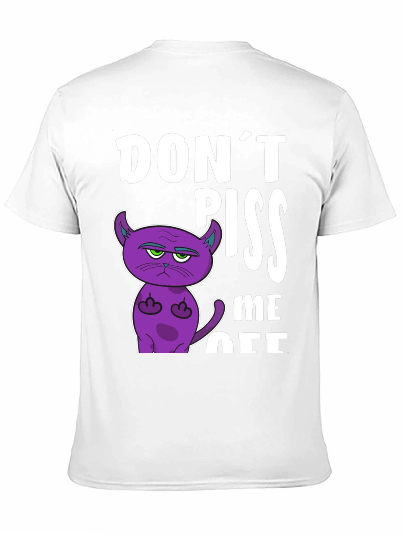 Black Don't Piss Me Off Funny Cat T-Shirt view 11