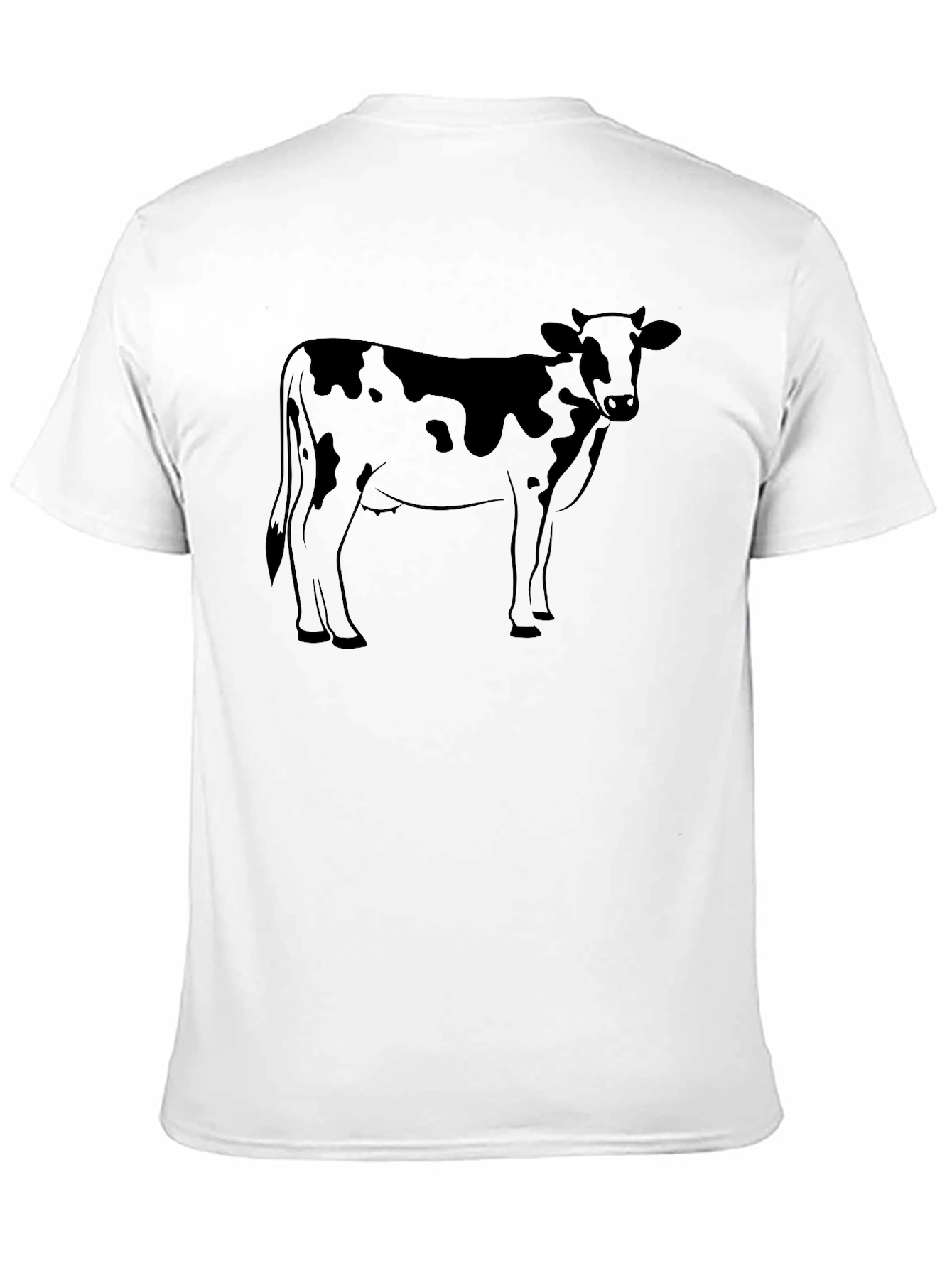 Black Cow Graphic T-Shirt - Black Crew Neck Tee view 11