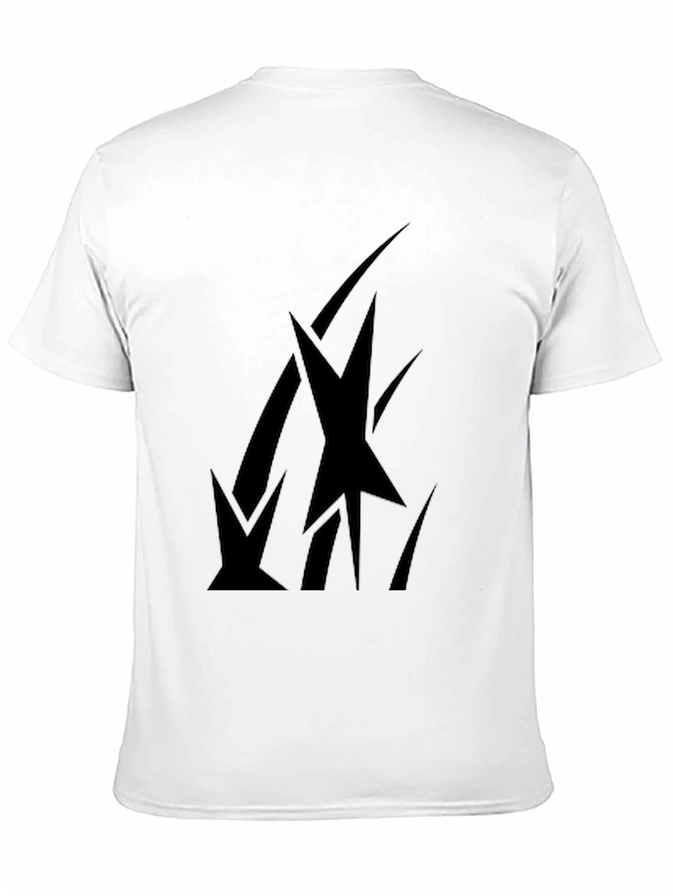 Black Abstract Graphic Print Black T-Shirt view 11