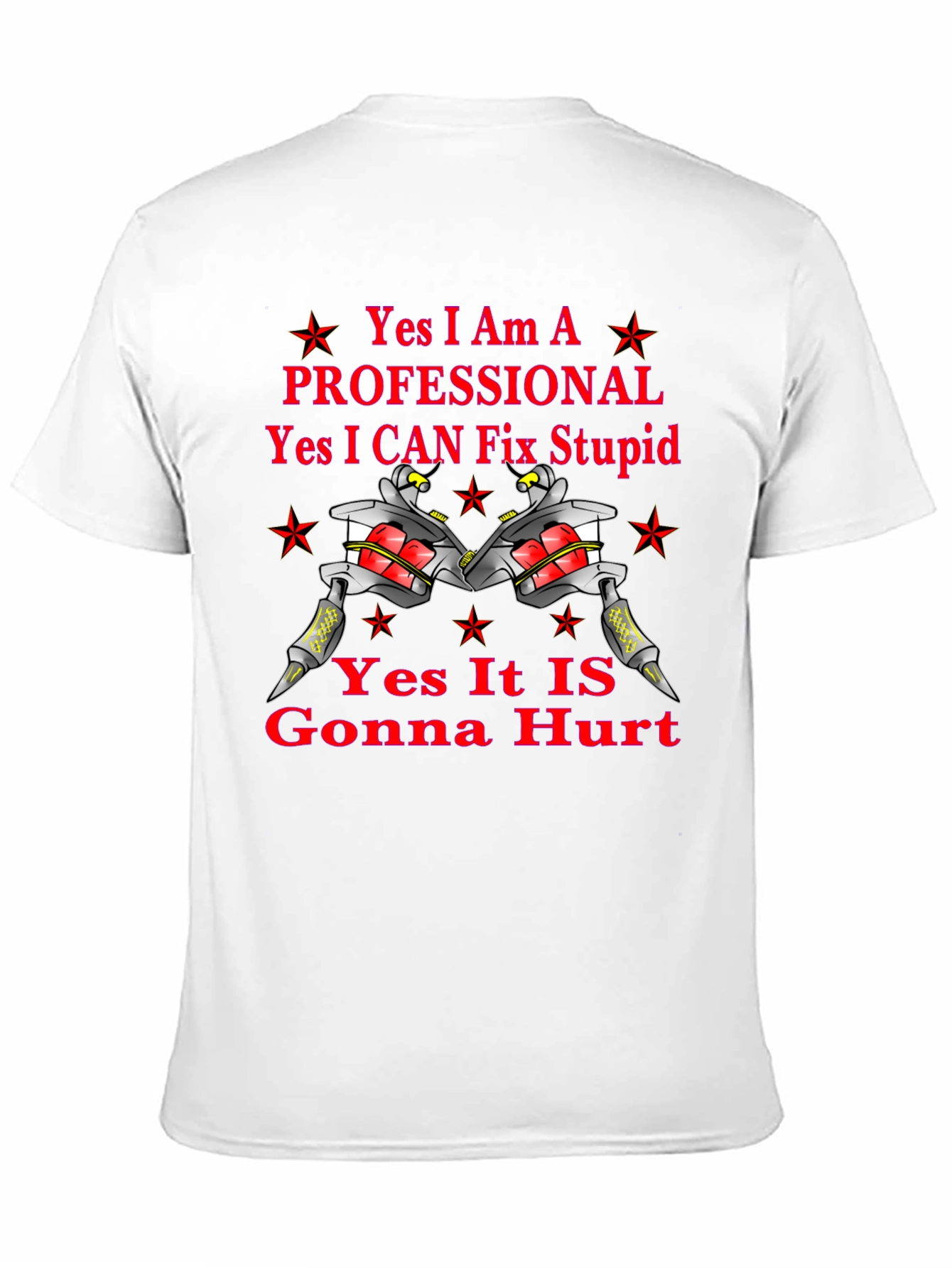 Black Tattoo Artist Humor Graphic T-Shirt view 11