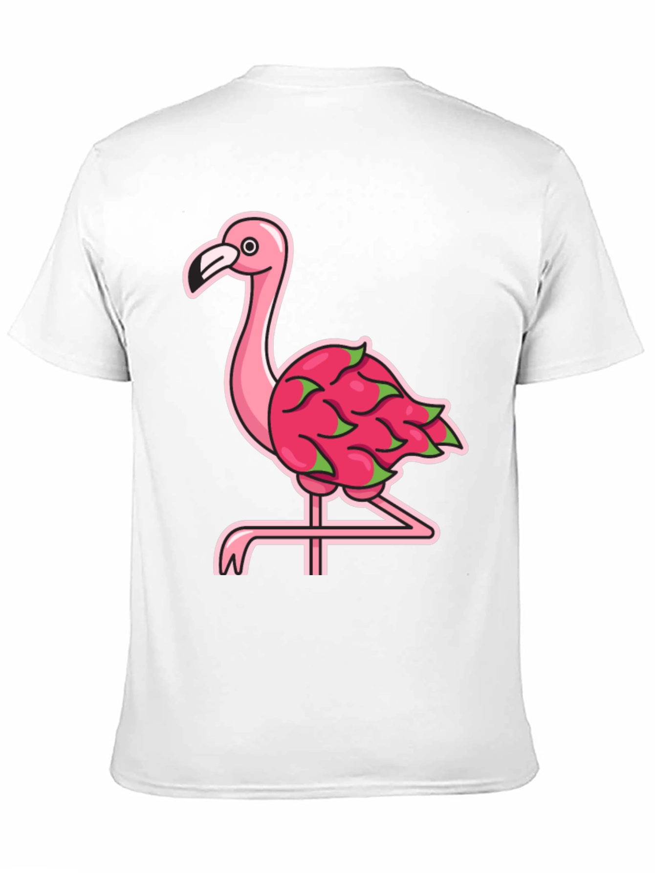 Black Flamingo Dragon Fruit Graphic Tee view 11