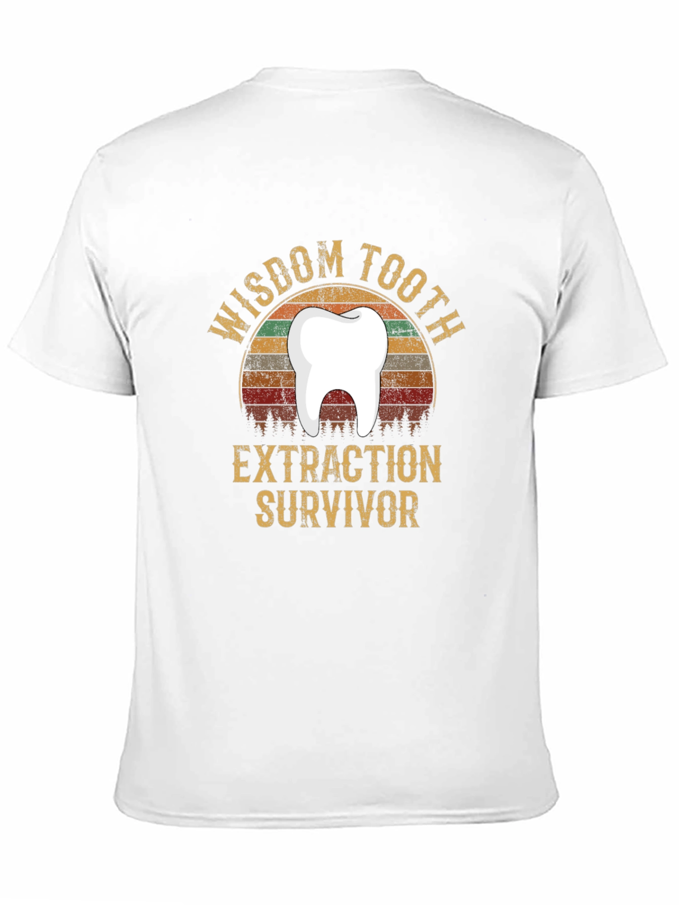 Black Wisdom Tooth Extraction Survivor Graphic Tee view 11