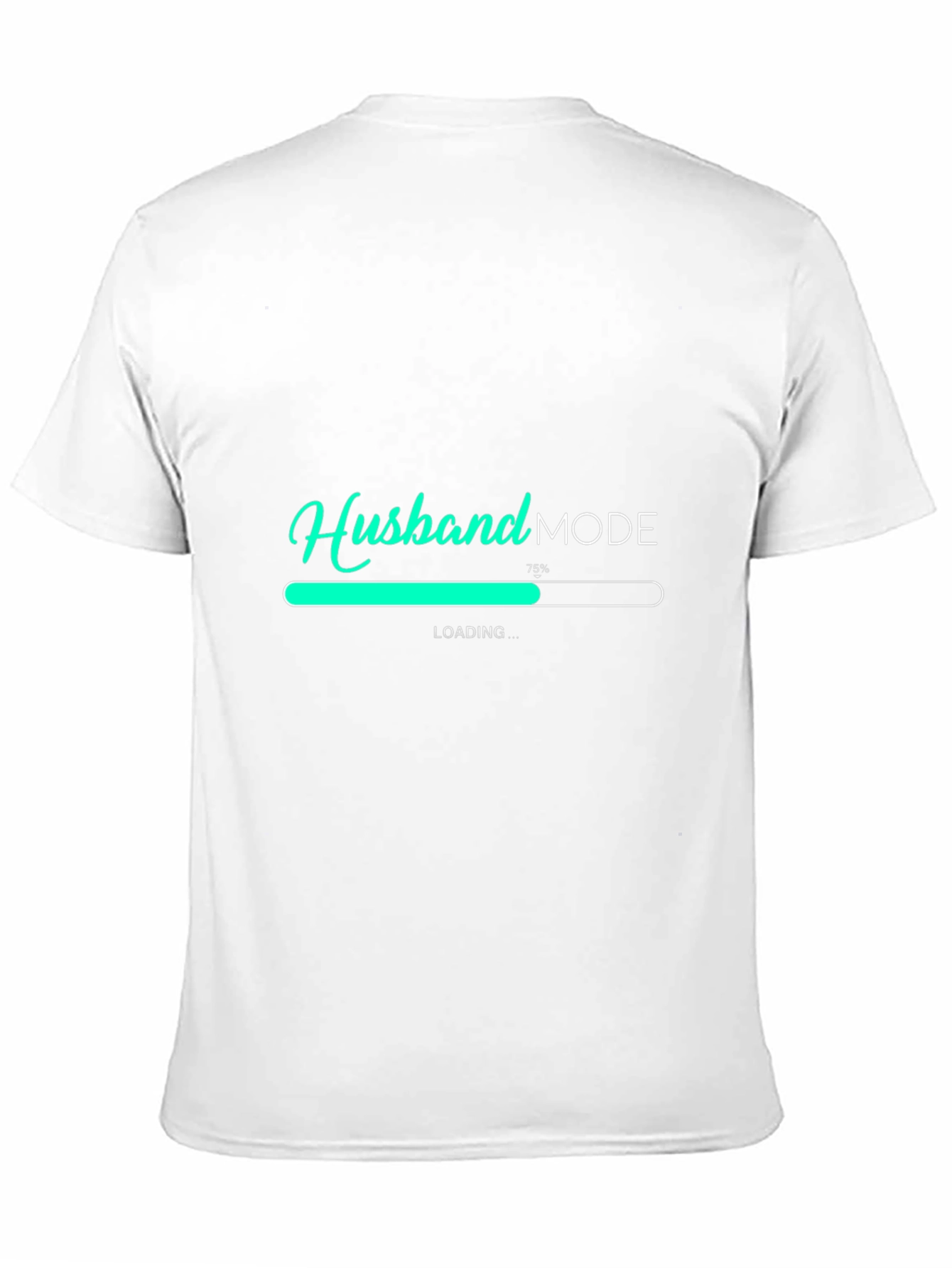 Black Husband Mode Loading Men's Black T-Shirt view 11