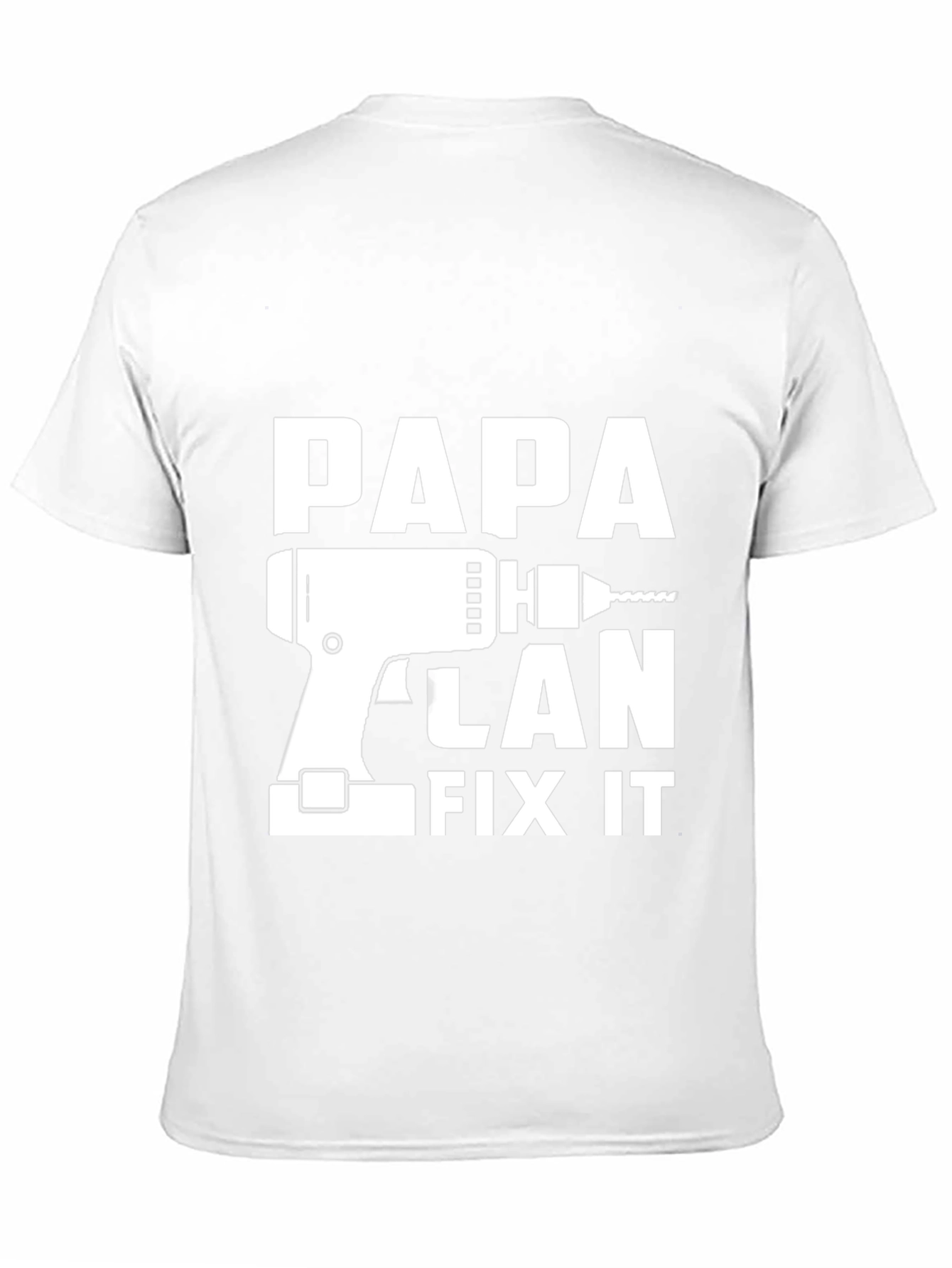 Black Papa Can Fix It T-Shirt - Funny Dad Tee view 11