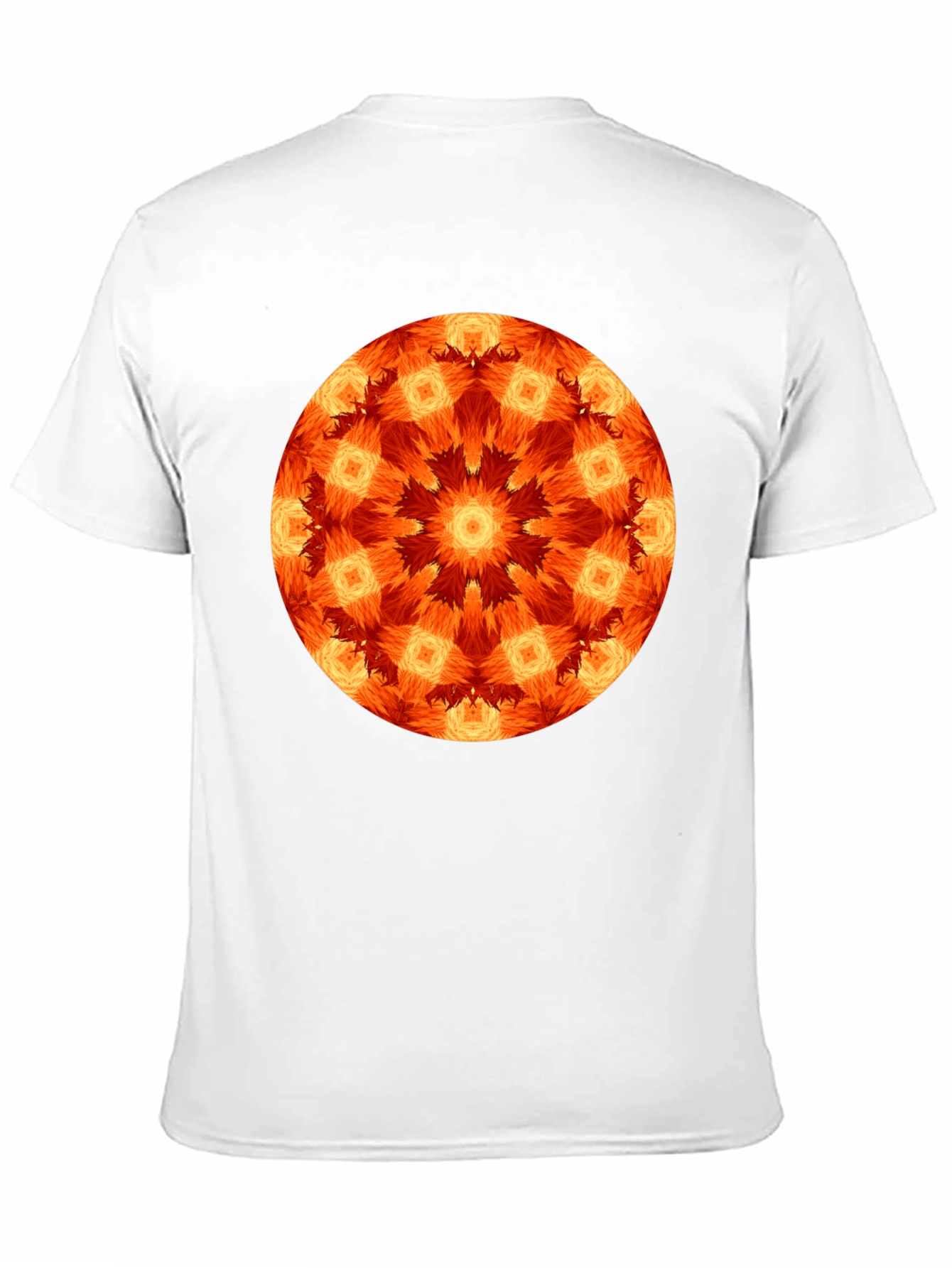 Black Fiery Mandala Graphic Black T-Shirt view 11
