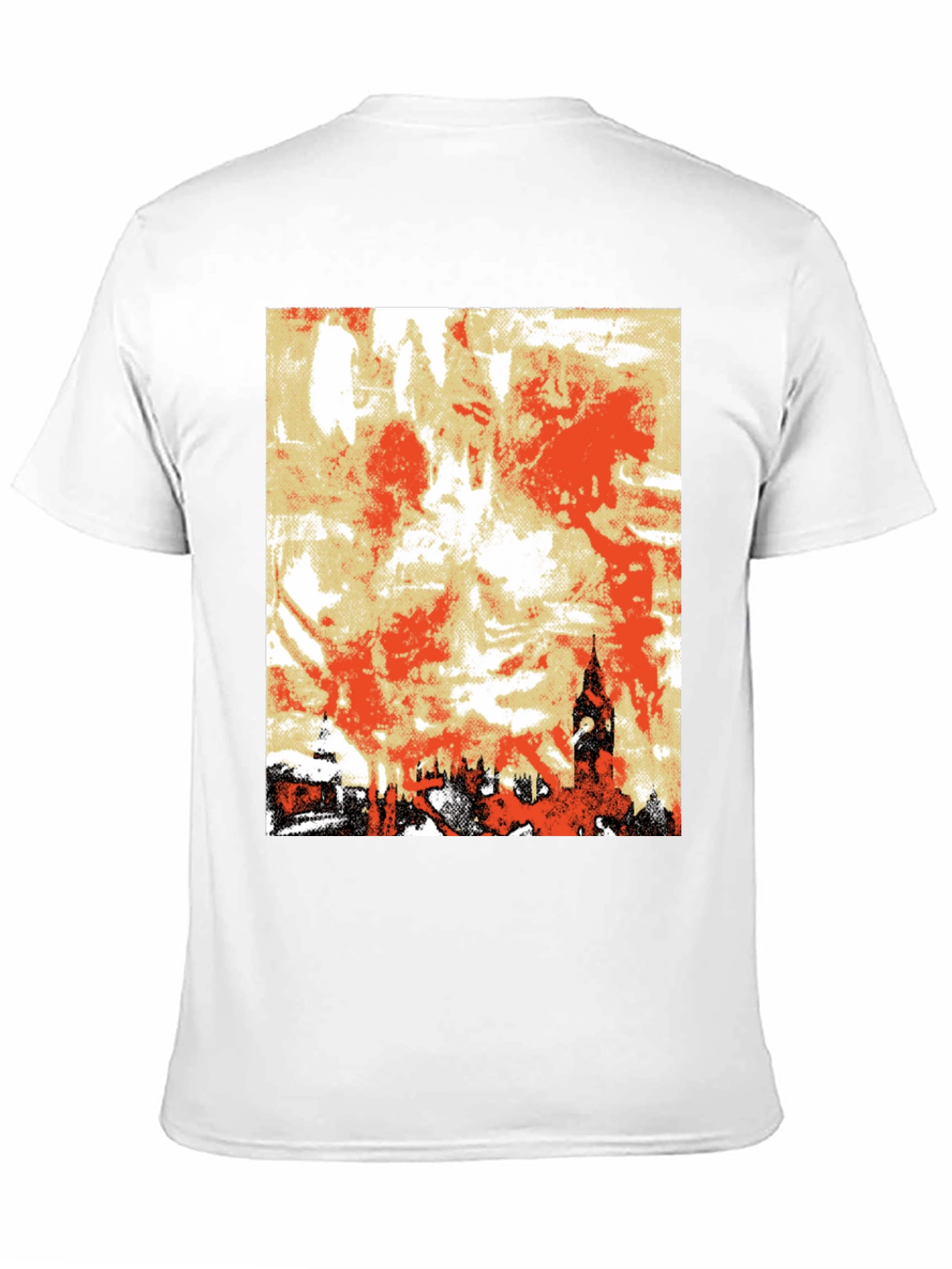 Black London Skyline Graphic Tee - Black view 11