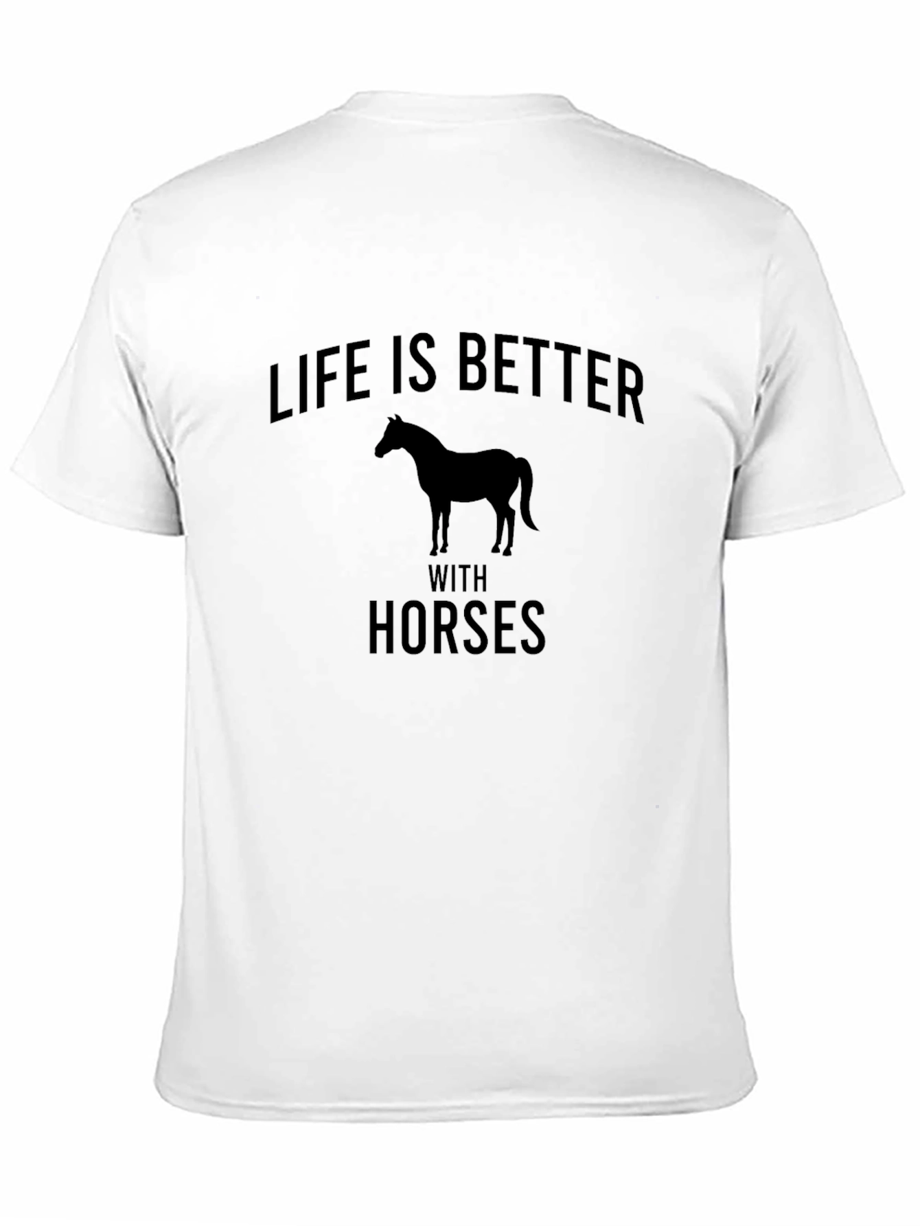 Black Life is Better with Horses Black T-Shirt view 11