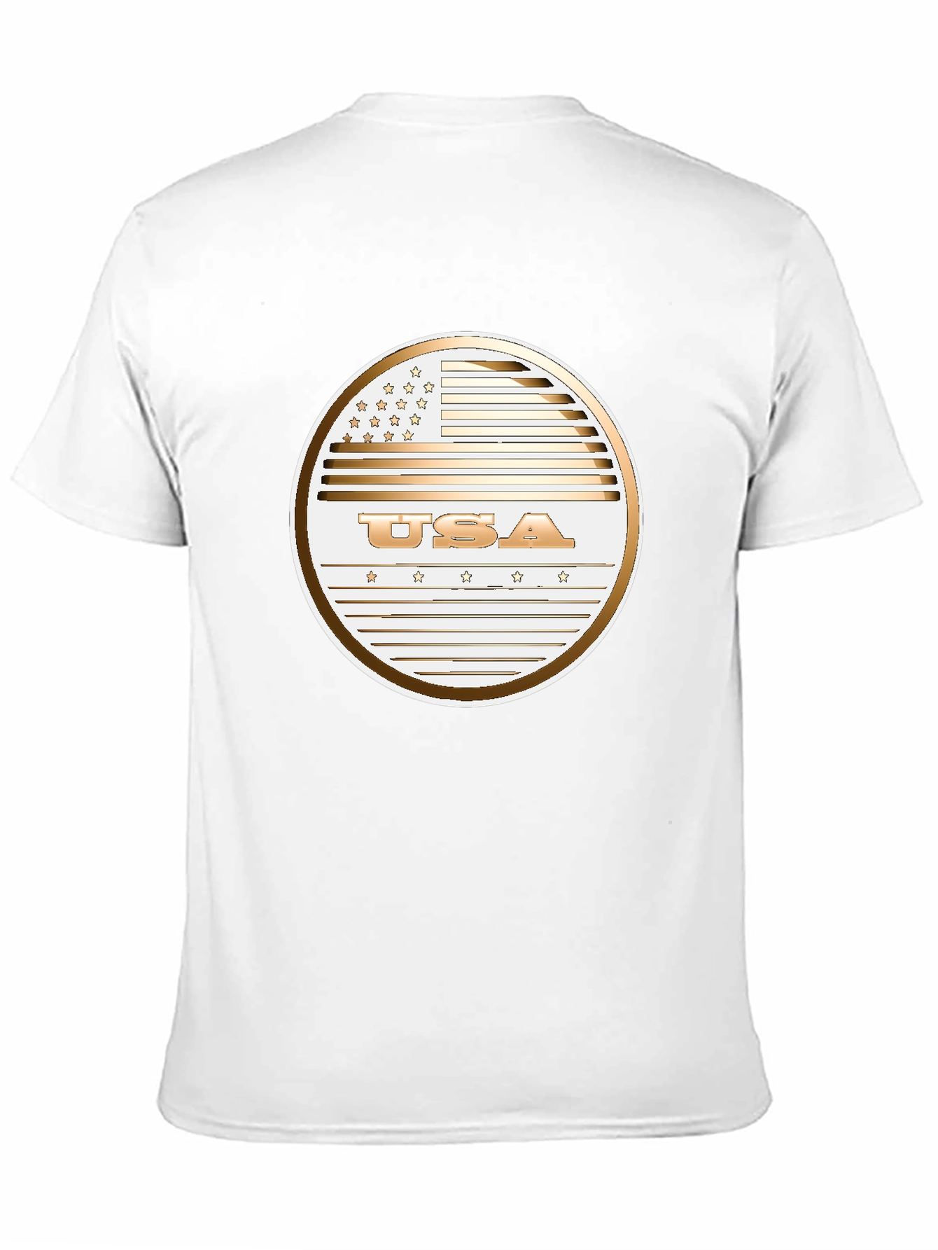 Black USA Flag Graphic Print T-Shirt - Patriotic Style view 11