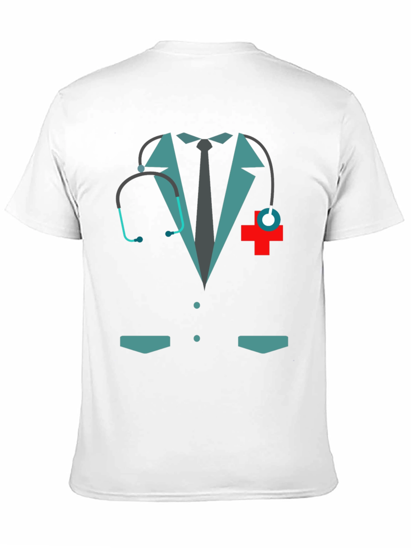 Black Doctor Costume Graphic Tee - Novelty Design view 11