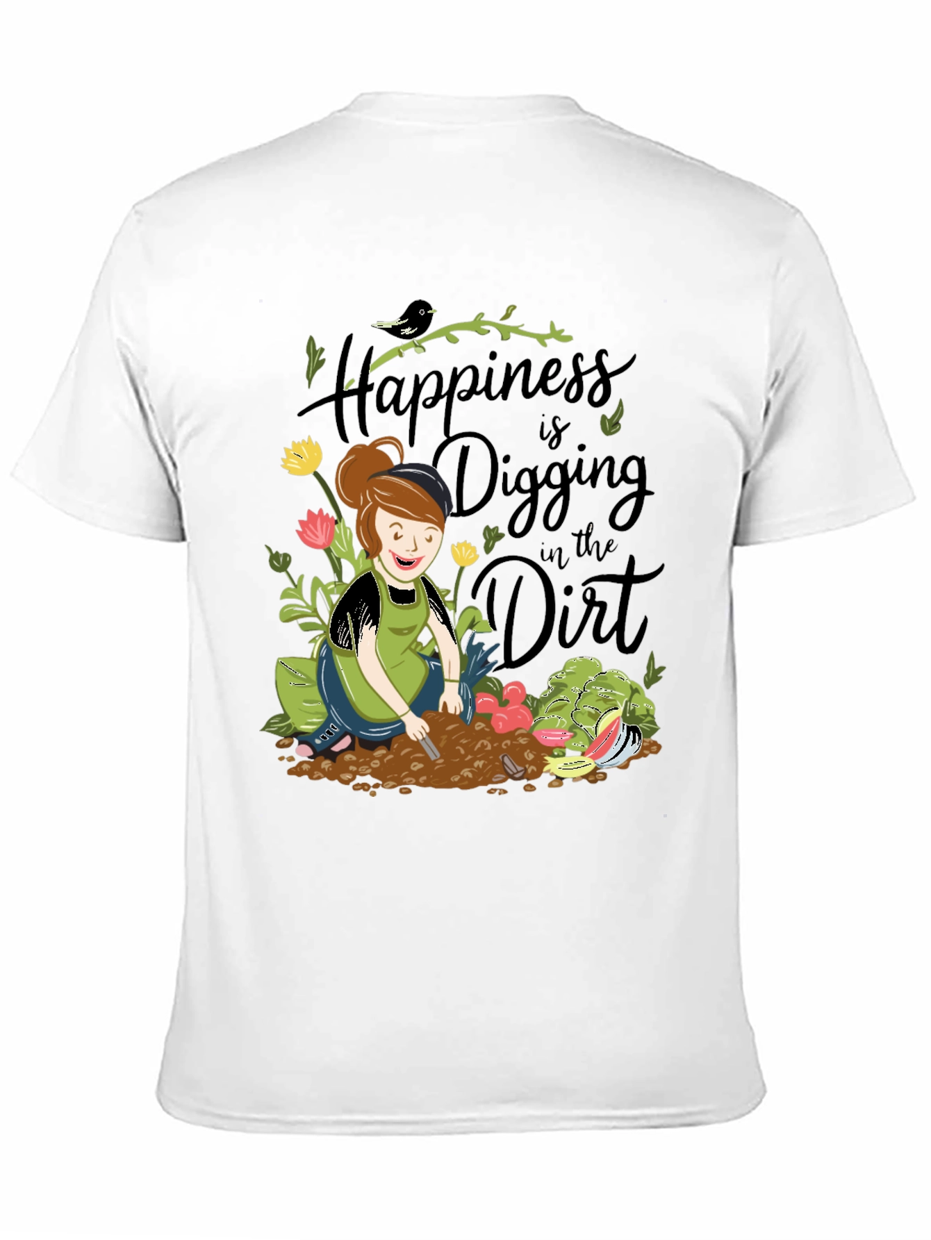 Black Gardening T-Shirt - Digging in the Dirt view 11