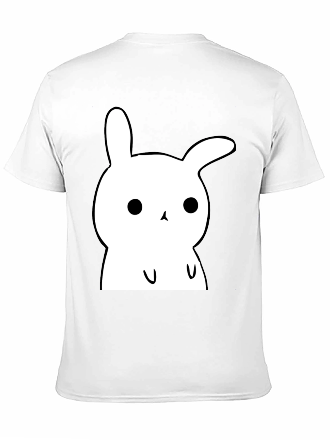 Black Cute Bunny Graphic T-Shirt - Soft Cotton Tee view 11