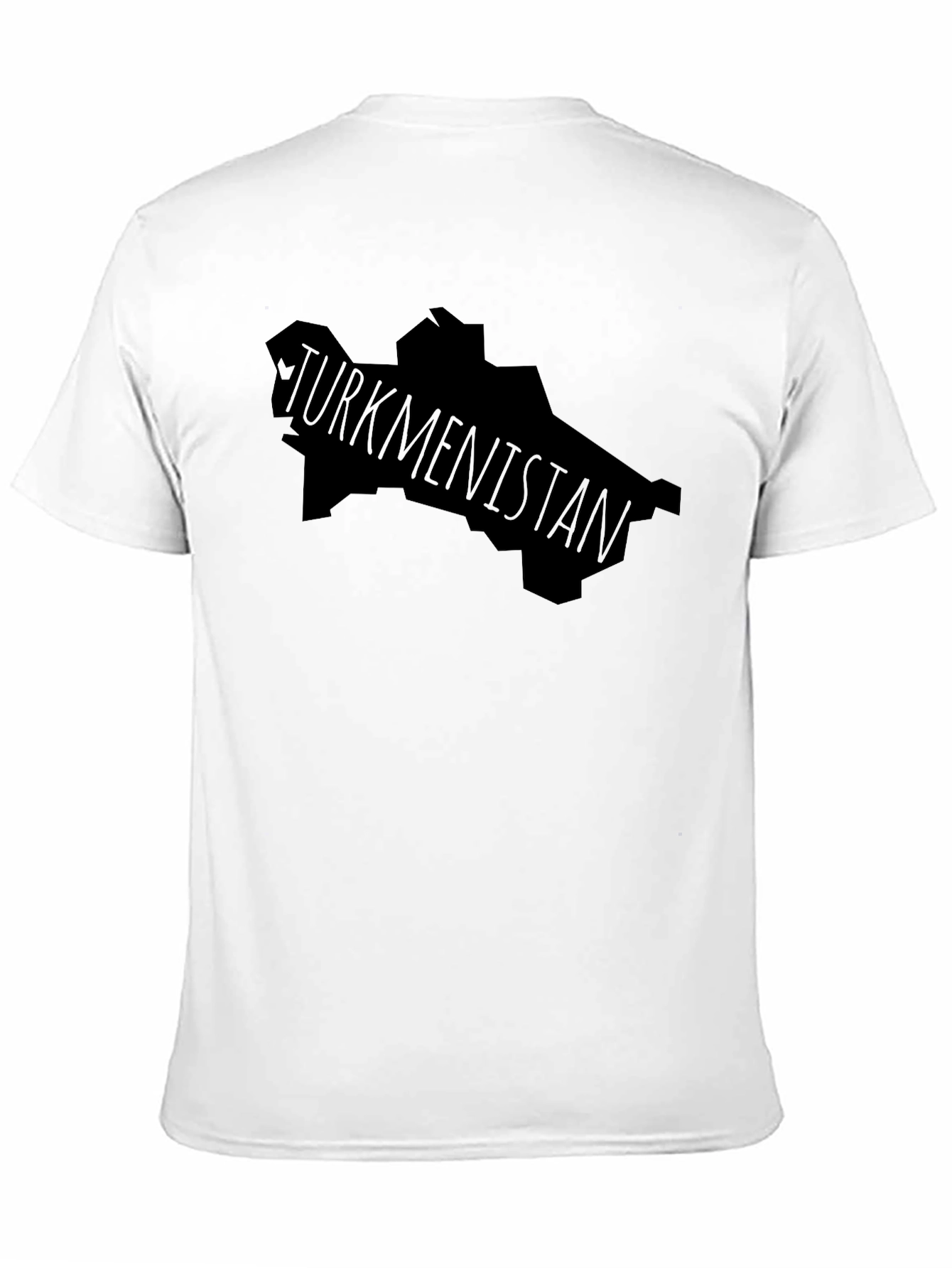 Black Turkmenistan Map T-Shirt, Graphic Tee, Country Pride view 11