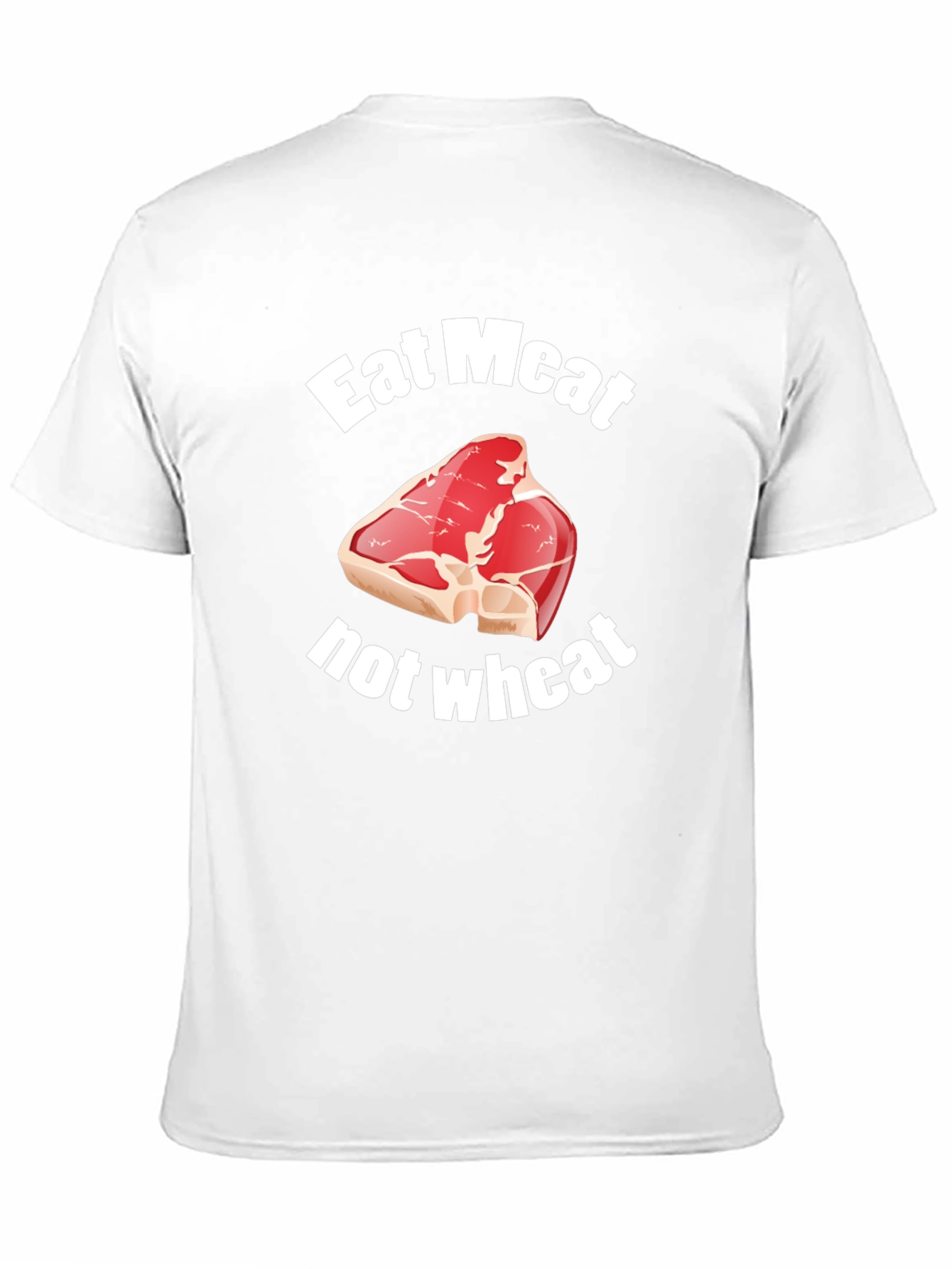 Black Eat Meat Not Wheat Funny T-Shirt view 11