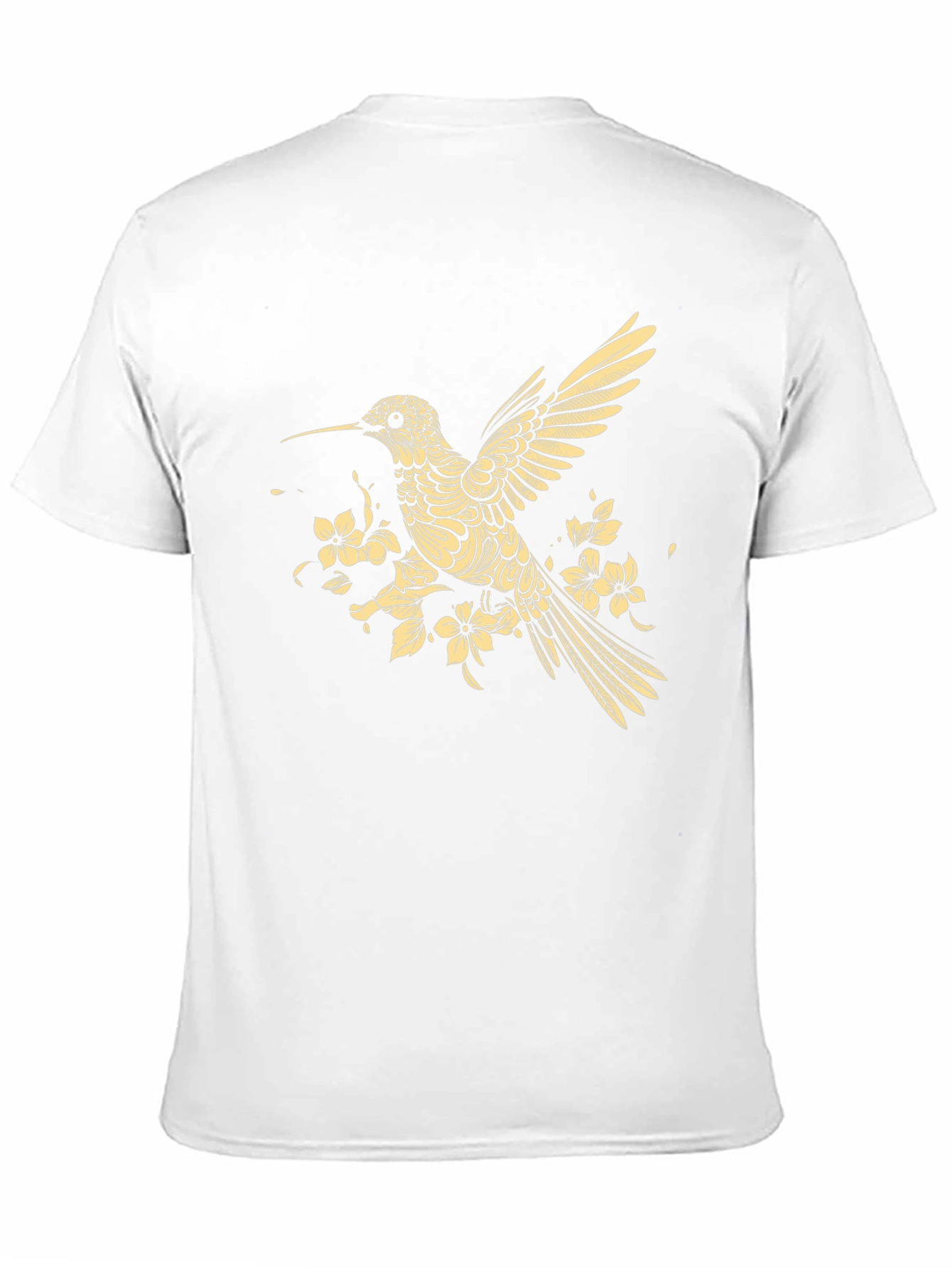 Black Hummingbird Floral Graphic T-Shirt - Modern Style view 11