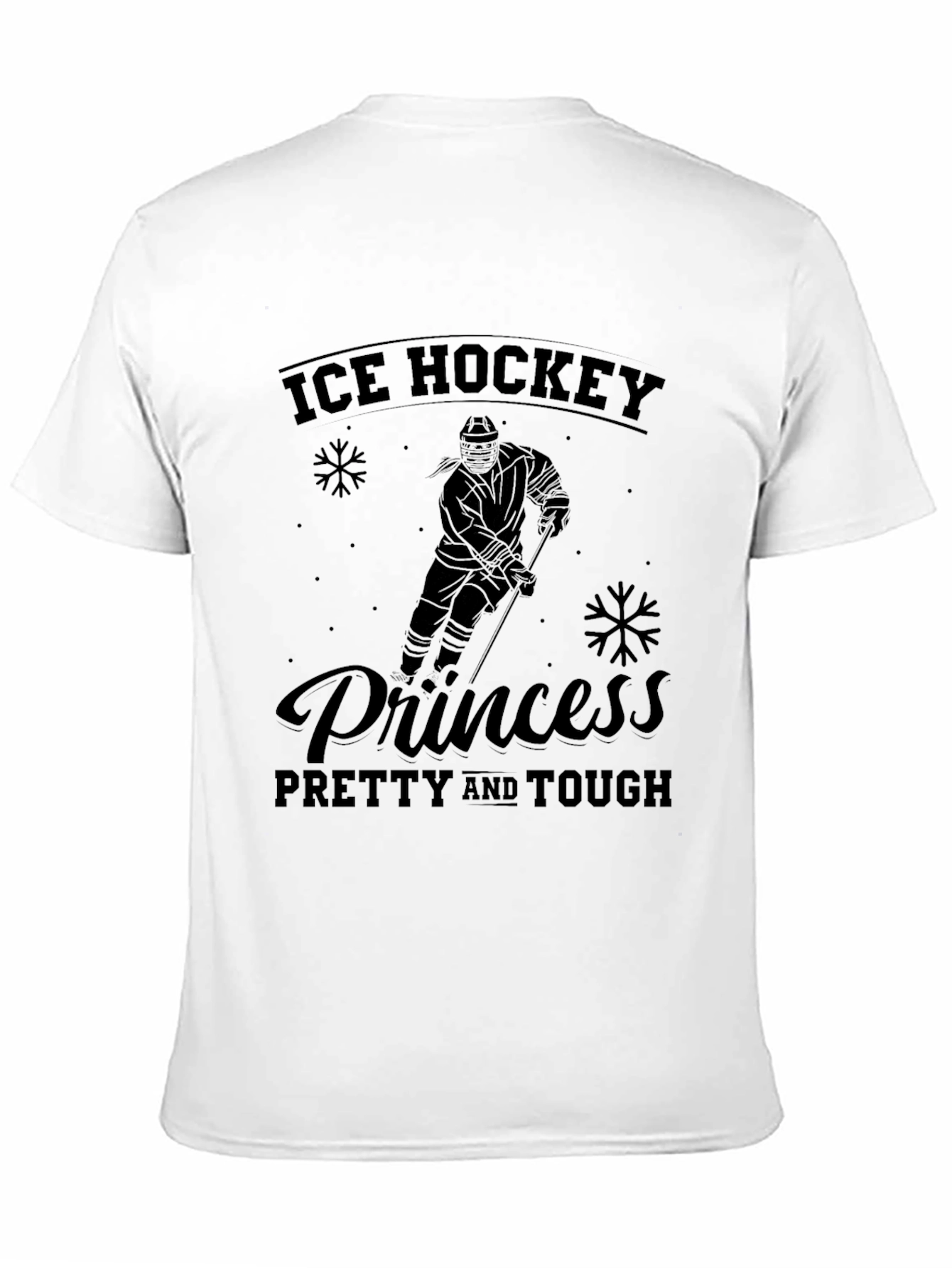 Black Ice Hockey Princess T-Shirt - Pretty & Tough view 11