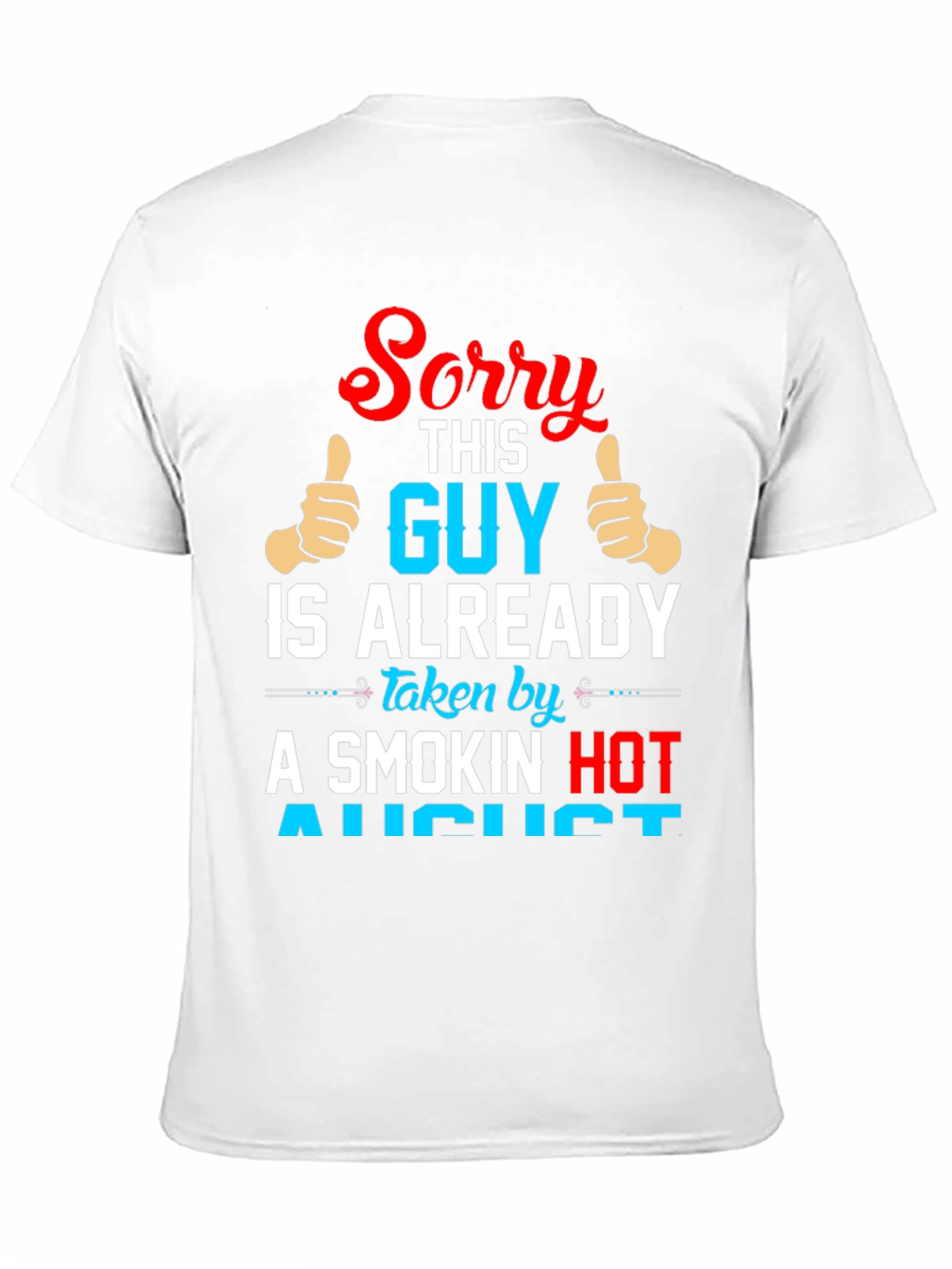 Black Funny "Taken by August" Graphic Tee view 11