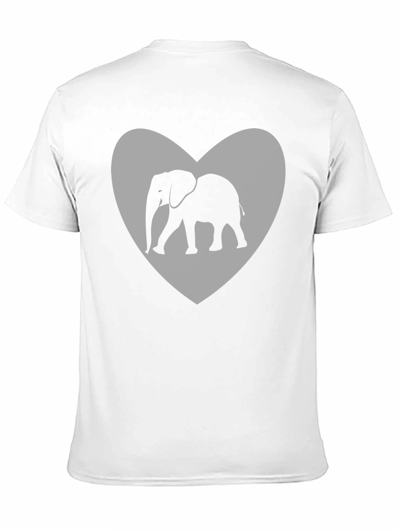 Black Elephant Heart Graphic Tee - Black view 11