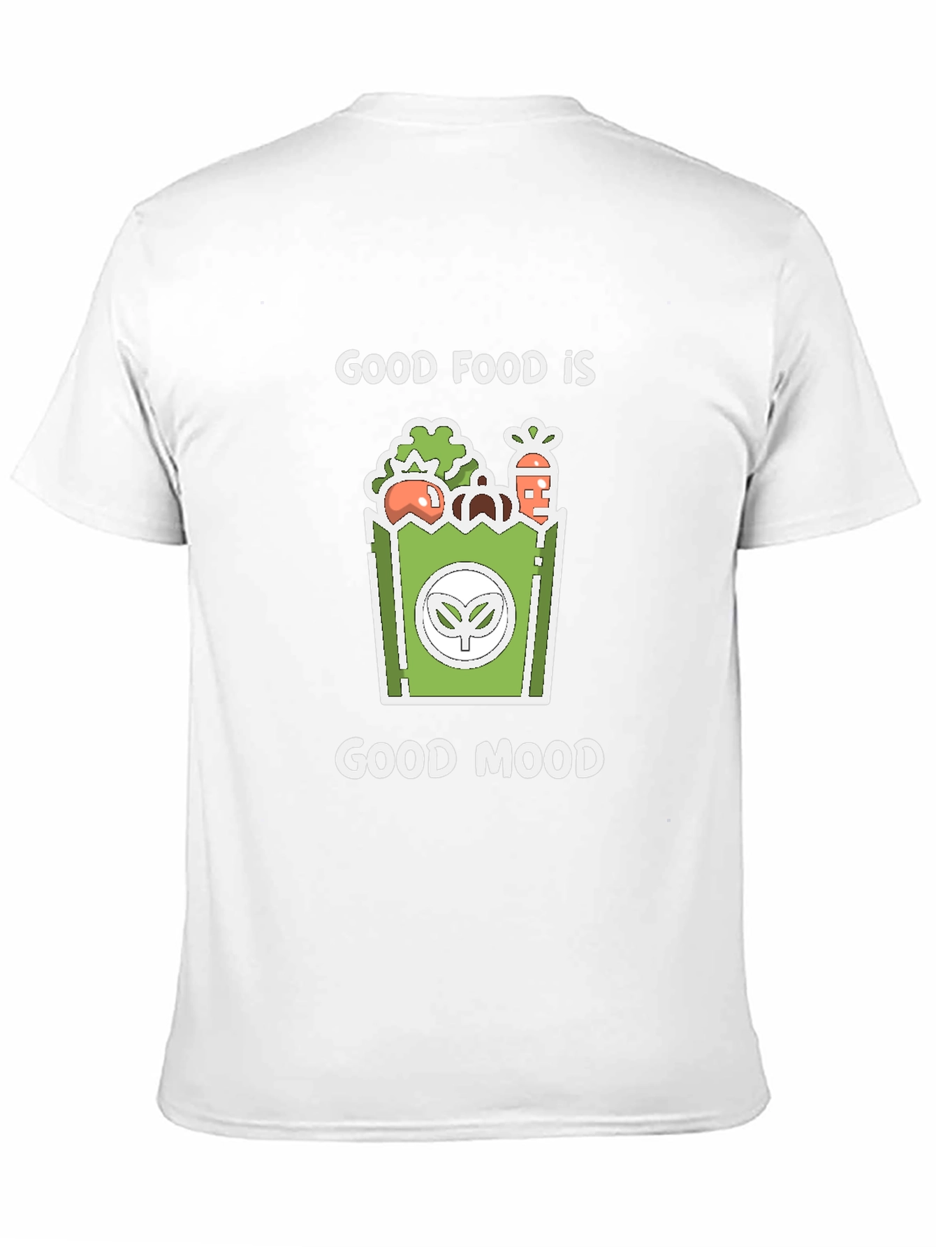 Black Good Food, Good Mood Graphic Tee - Black view 11