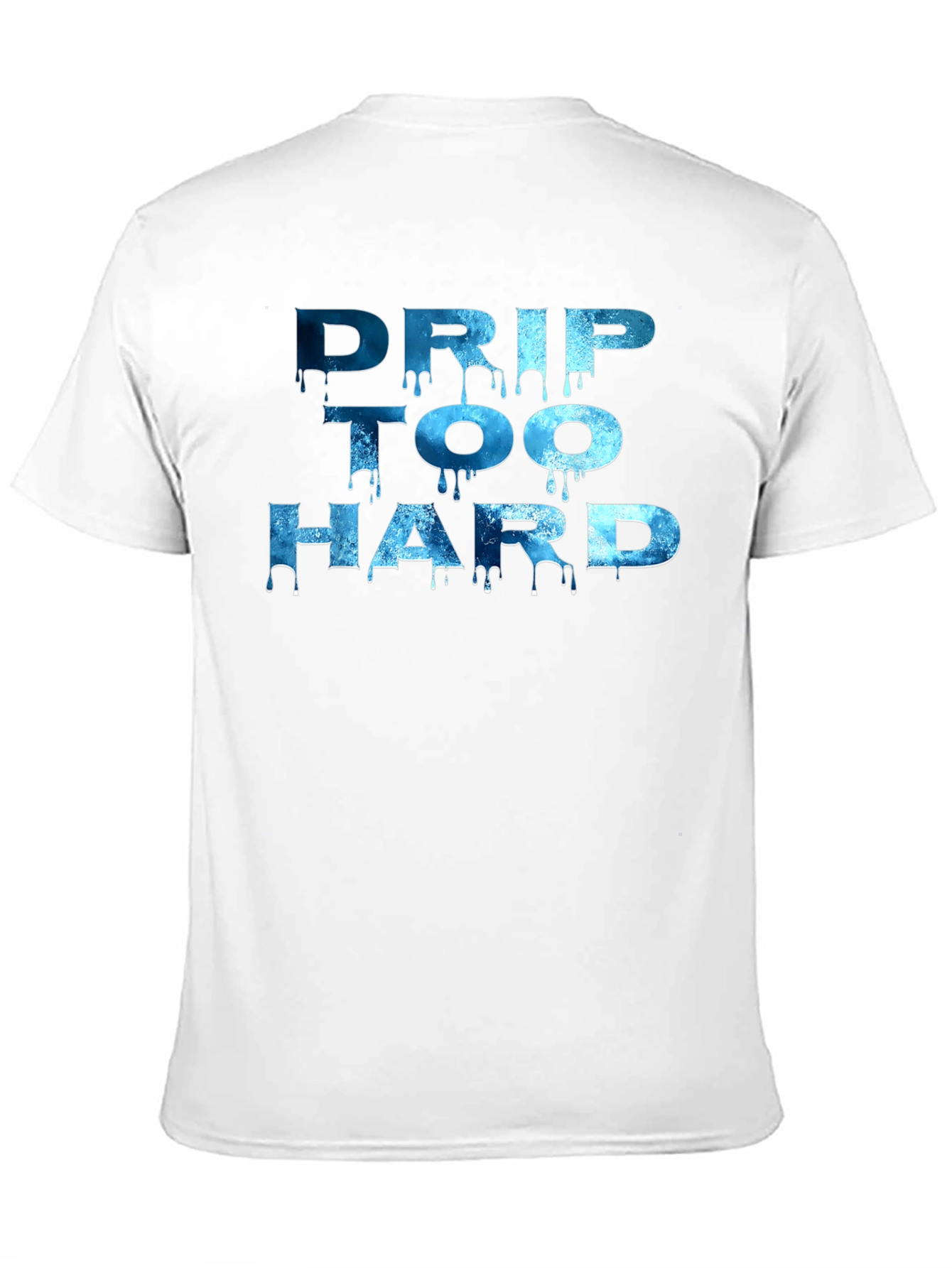 Black Drip Too Hard Graphic T-Shirt - Black view 11