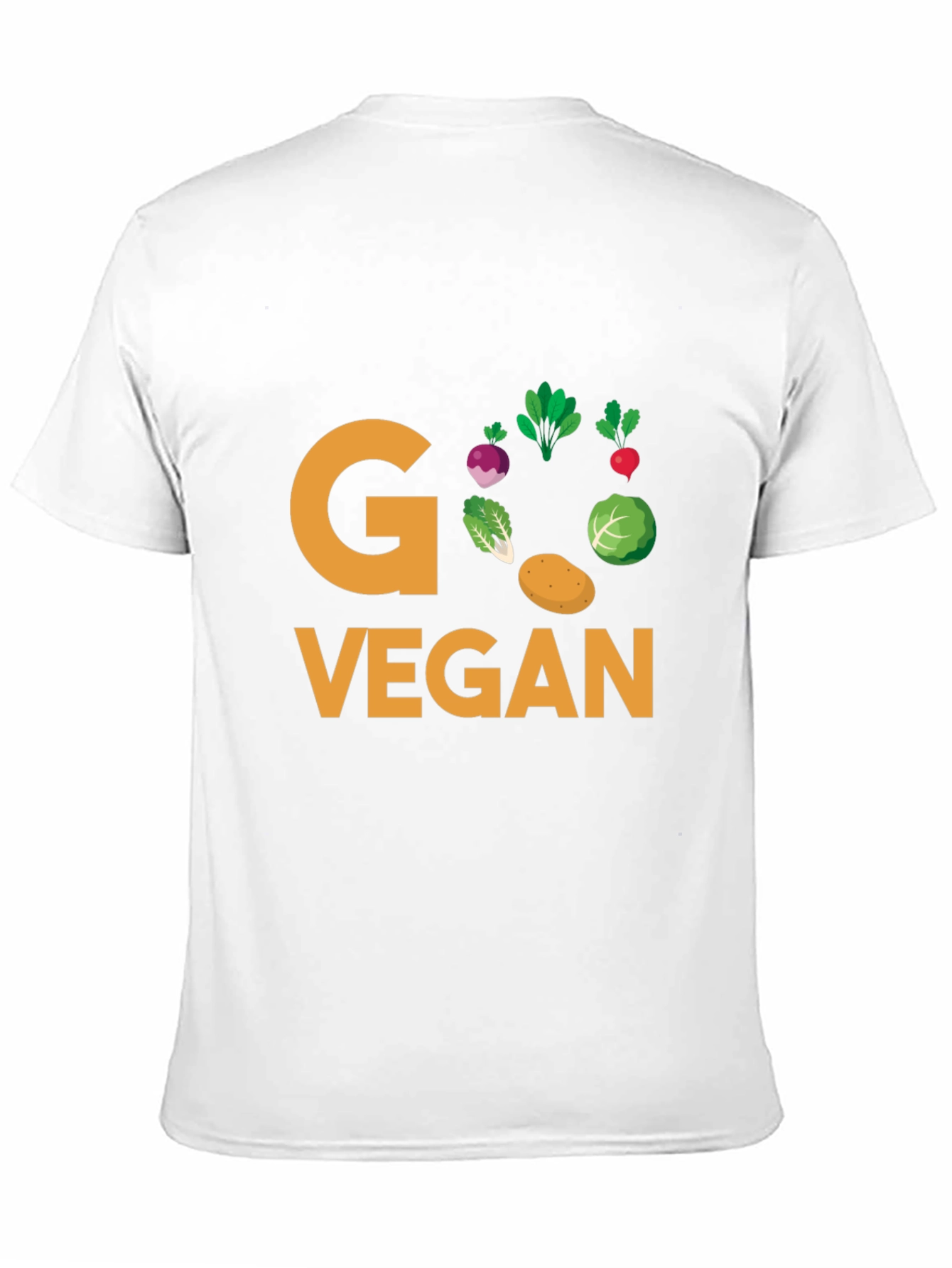 Black Go Vegan T-Shirt - Black Cotton Tee view 11