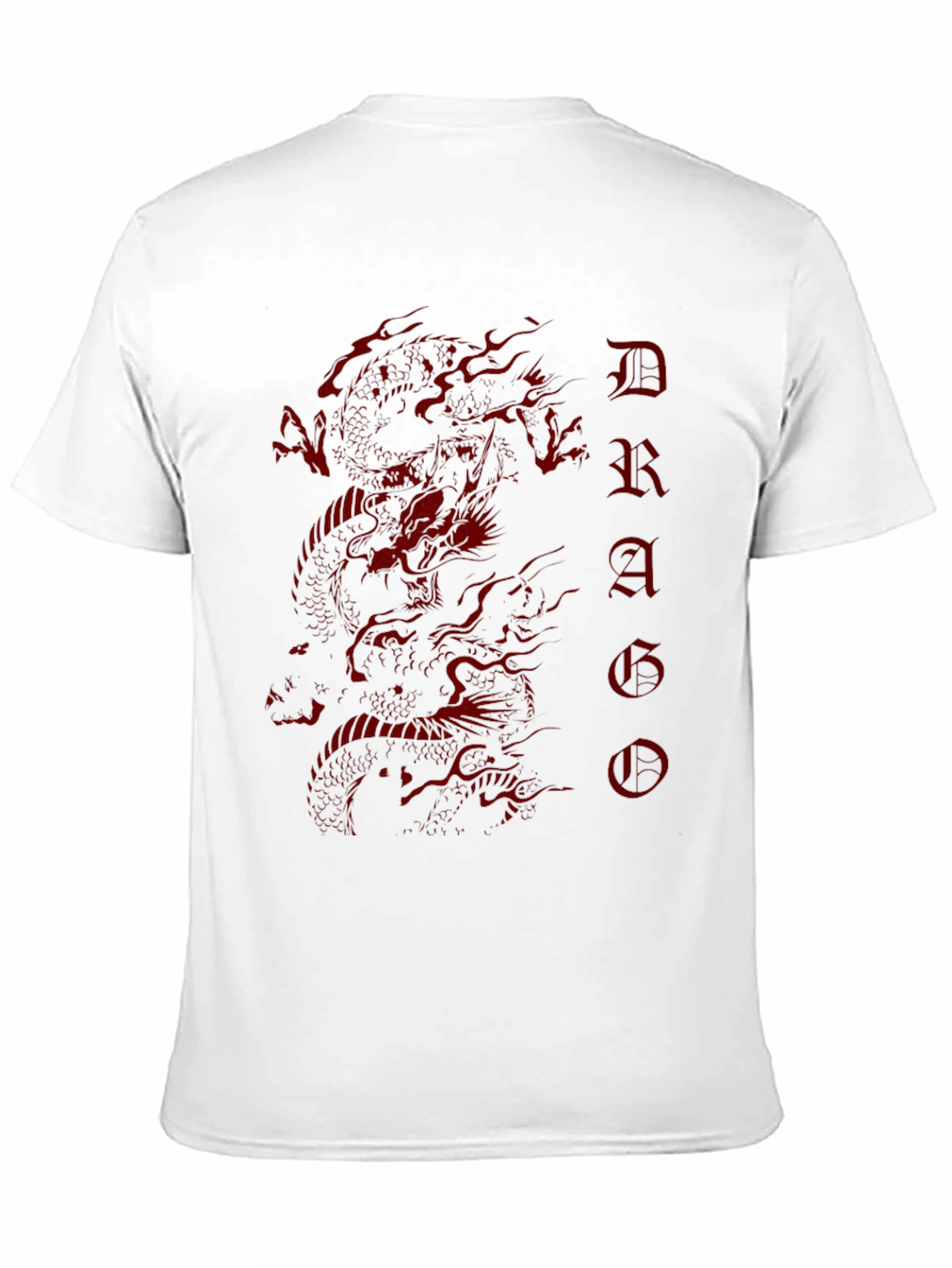 Black Dragon Graphic Tee - Men's Black Cotton T-Shirt view 11