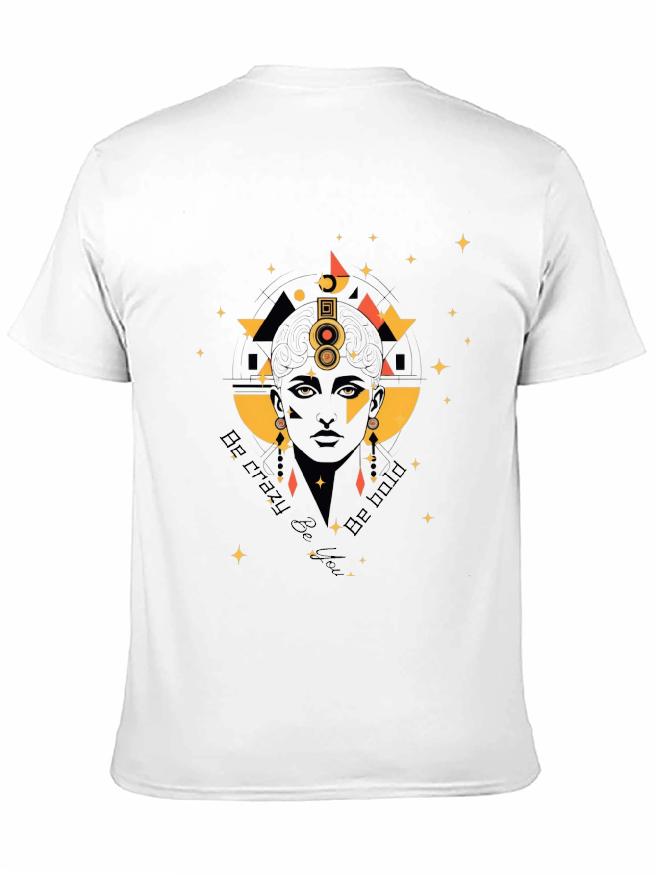 Black Geometric Graphic Tee - Be Crazy Be Bold view 11