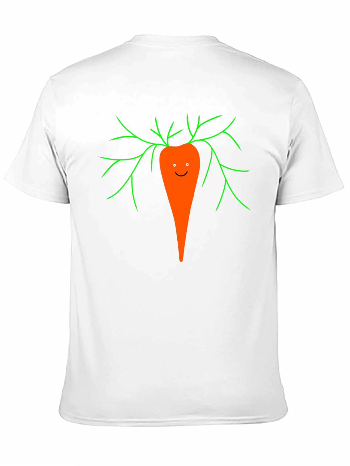 Black Funny Carrot Graphic Tee - Unisex Black T-Shirt view 11