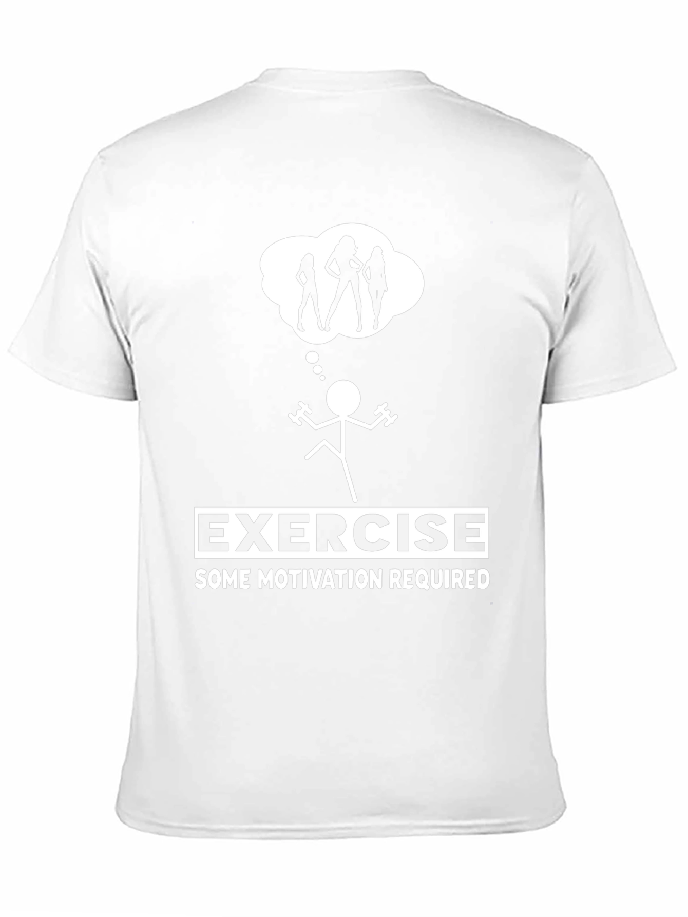 Black Funny Exercise Motivation Graphic T-Shirt view 11