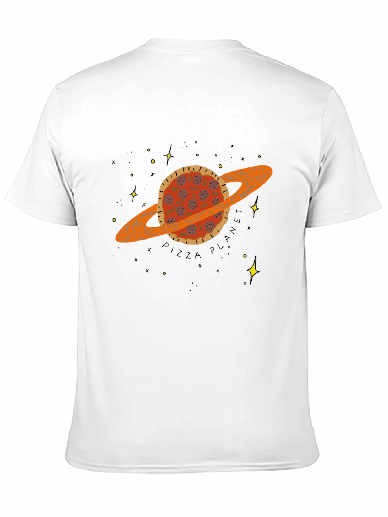 Black Pizza Planet Graphic Tee view 11