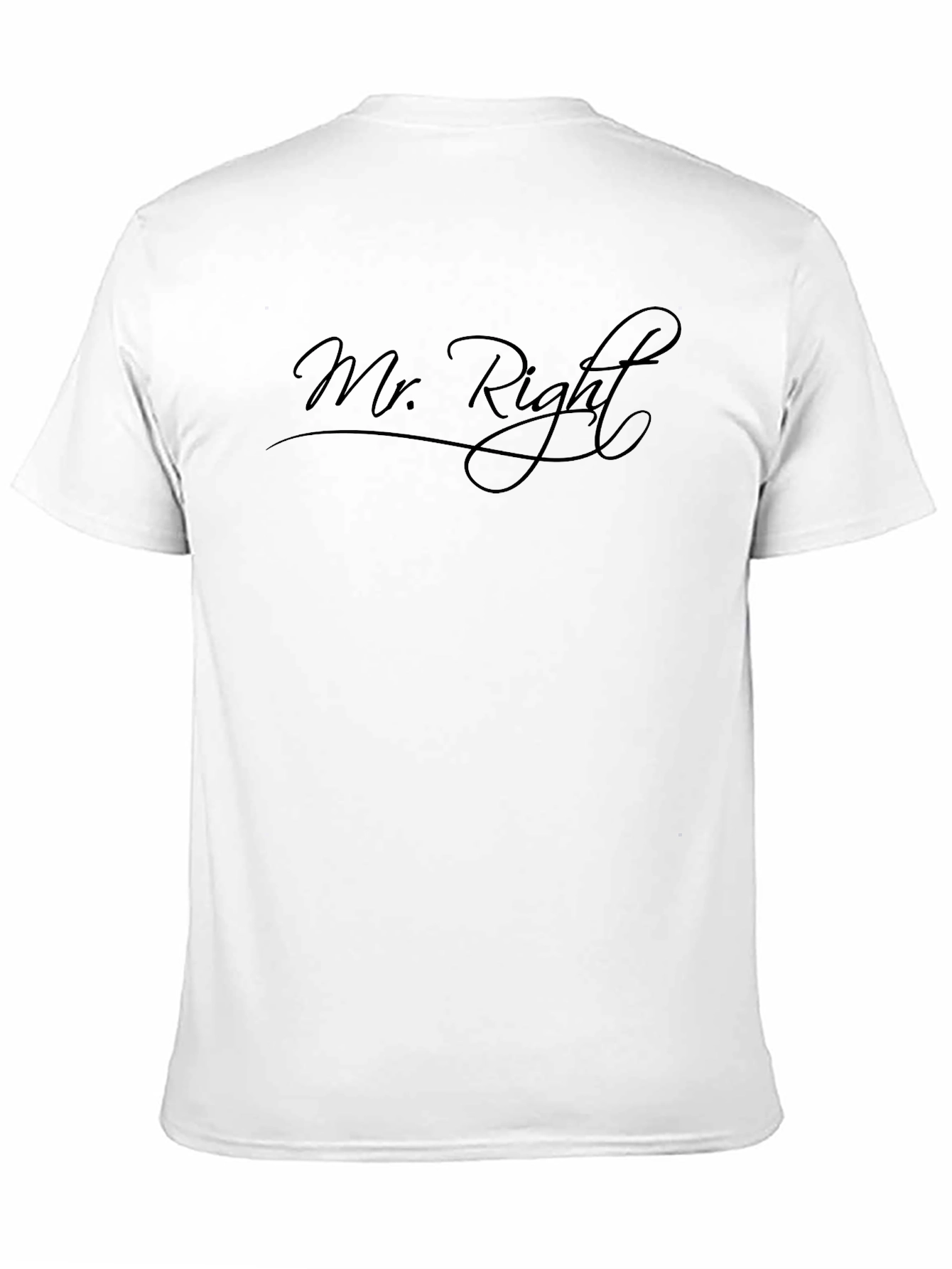 Black Mr. Right Graphic T-Shirt - Stylish Casual Wear view 11