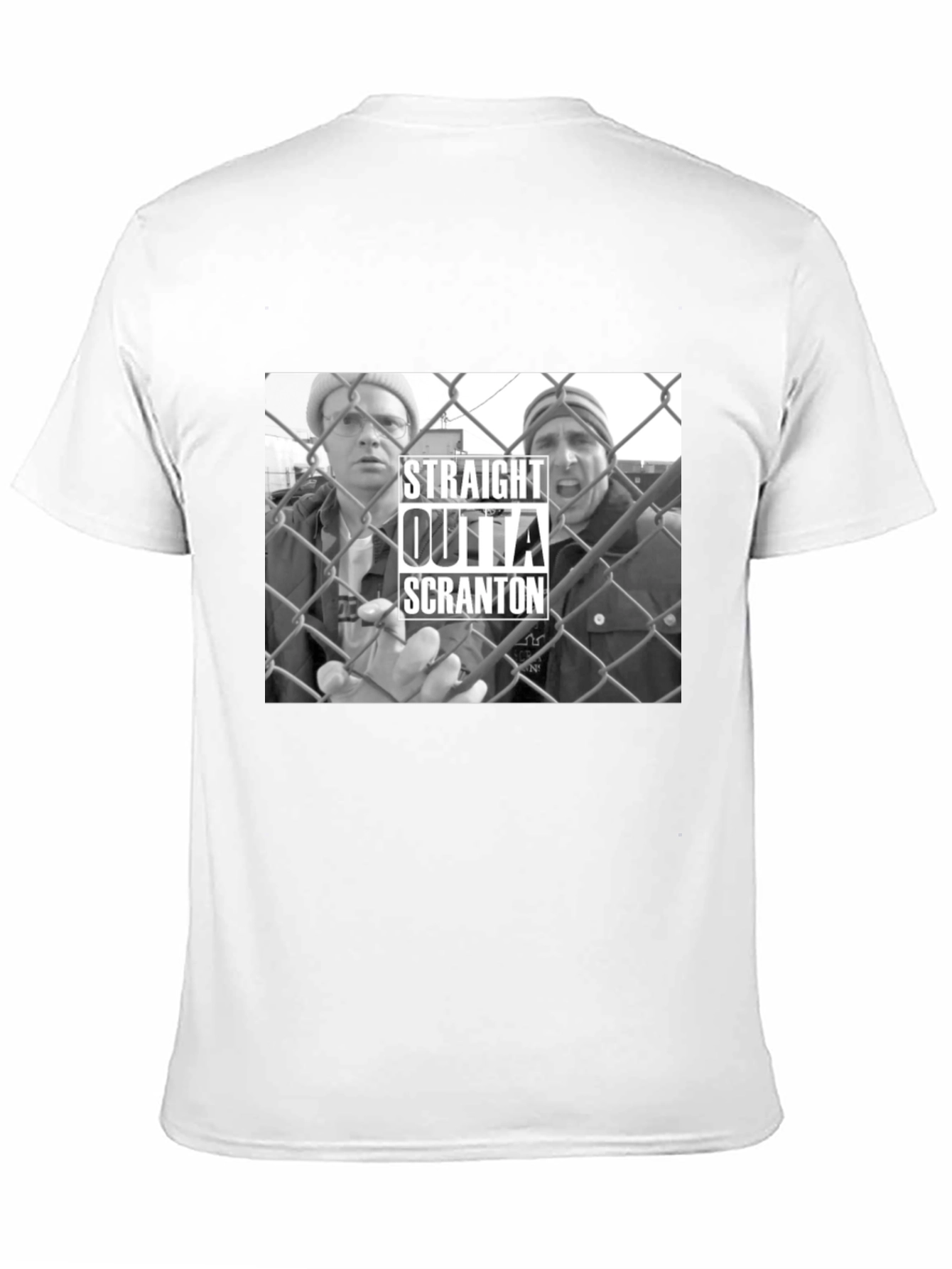 Black Straight Outta Scranton T-Shirt view 11