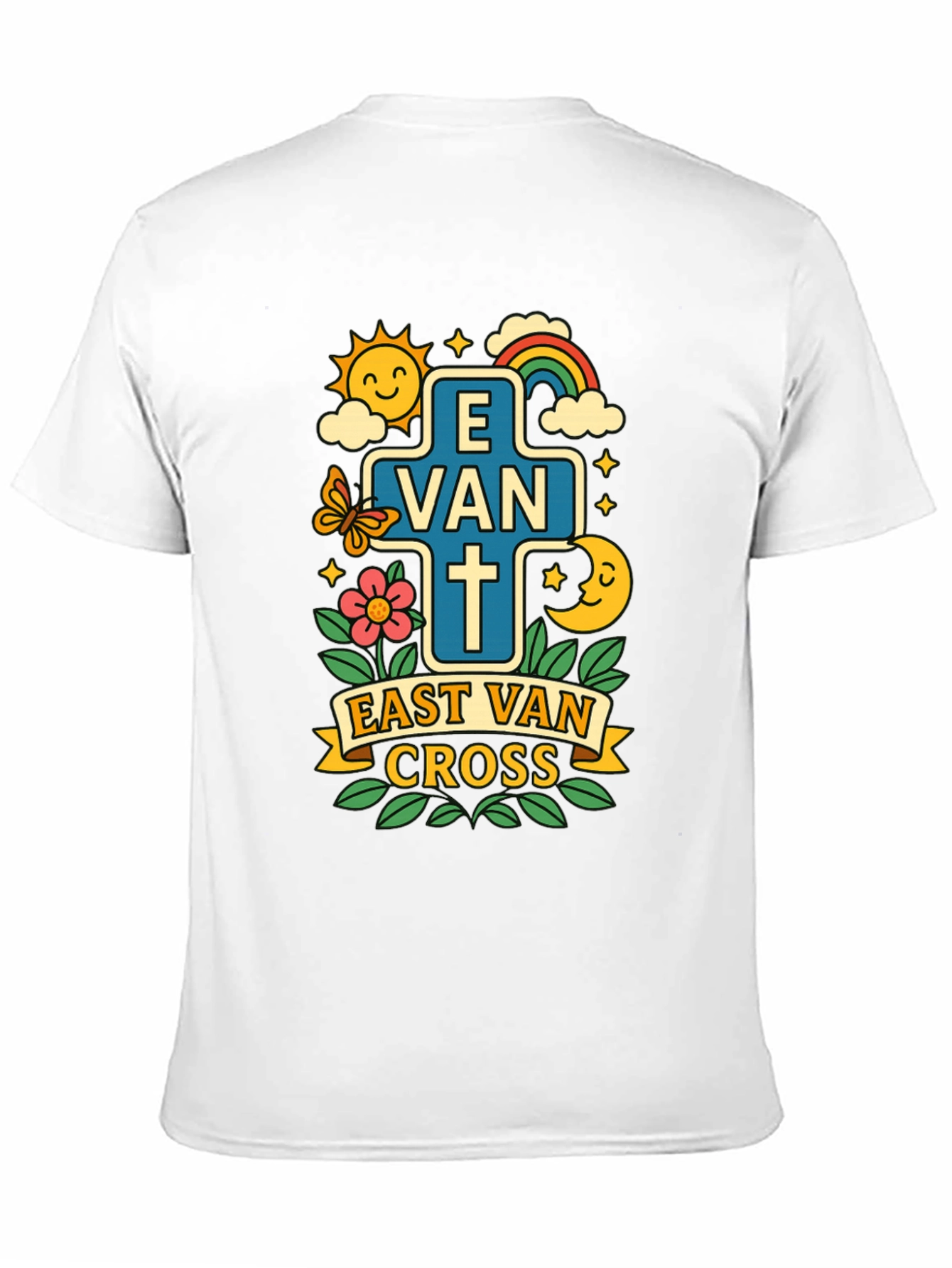 Black East Van Cross Graphic T-Shirt view 11