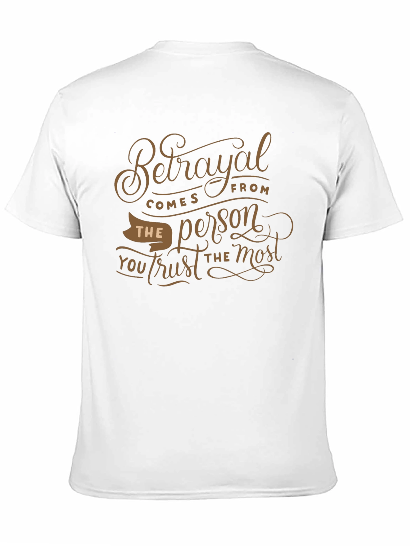 Black Betrayal T-Shirt: Trust the Most Graphic Tee view 11