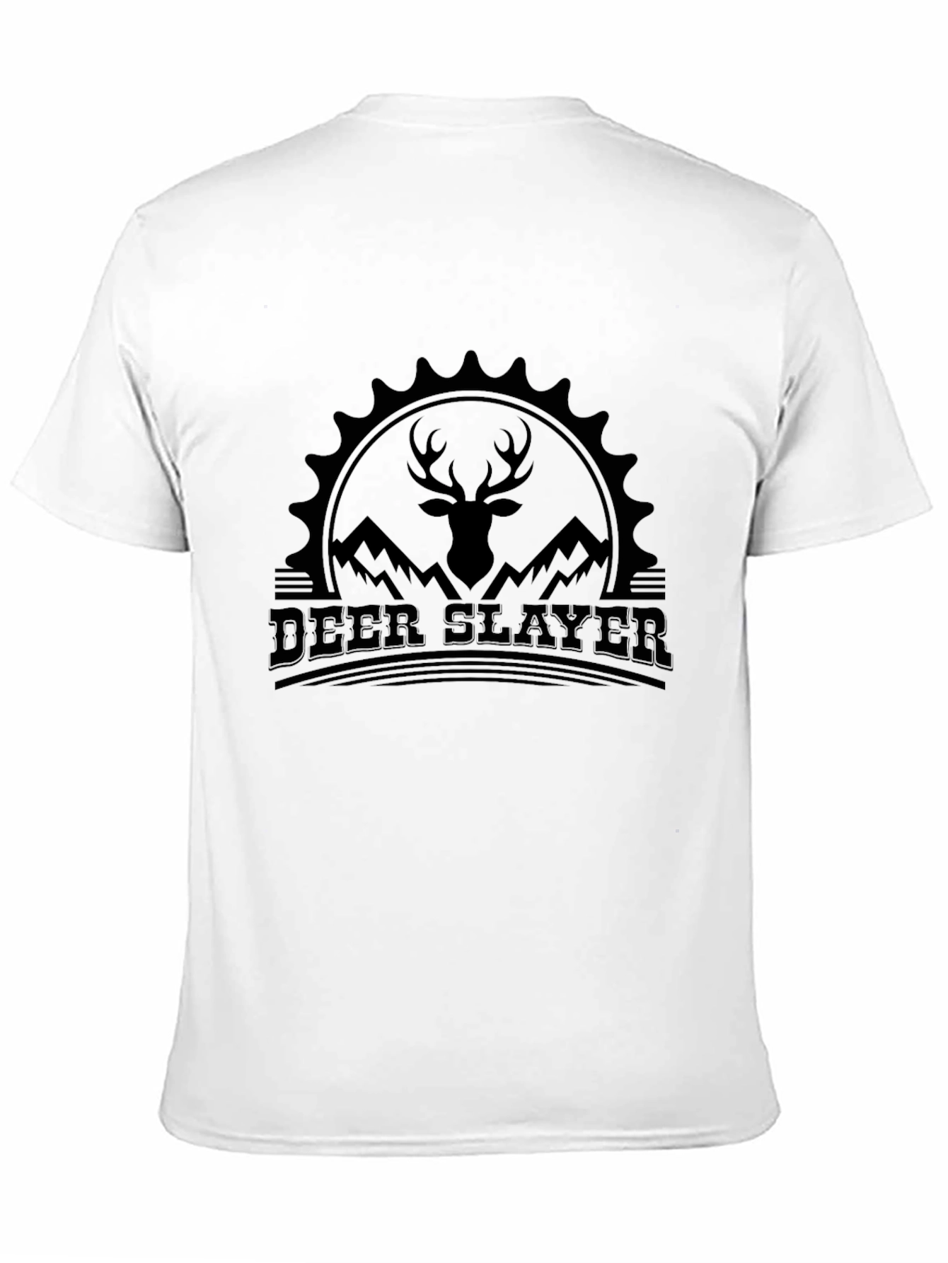 Black Deer Slayer Graphic Tee - Mountain Hunter T-Shirt view 11