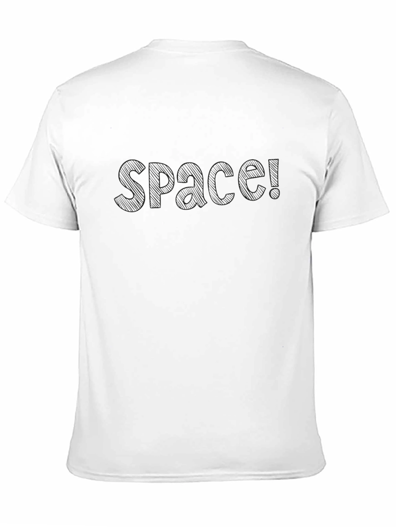 Black Men's Black SPACE! Graphic T-Shirt view 11