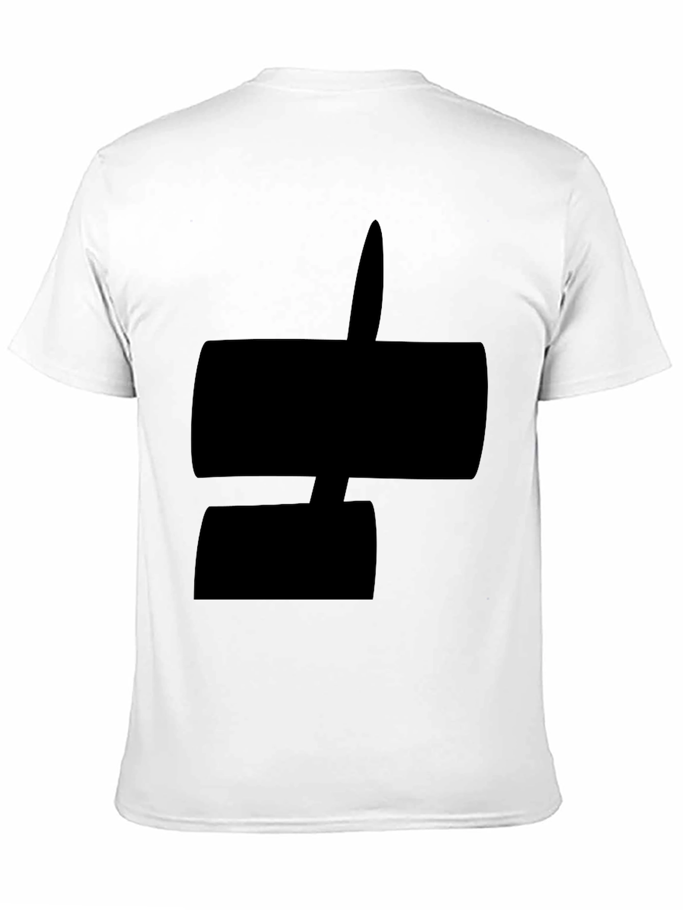 Black Modern Abstract Black Graphic Tee Shirt view 11