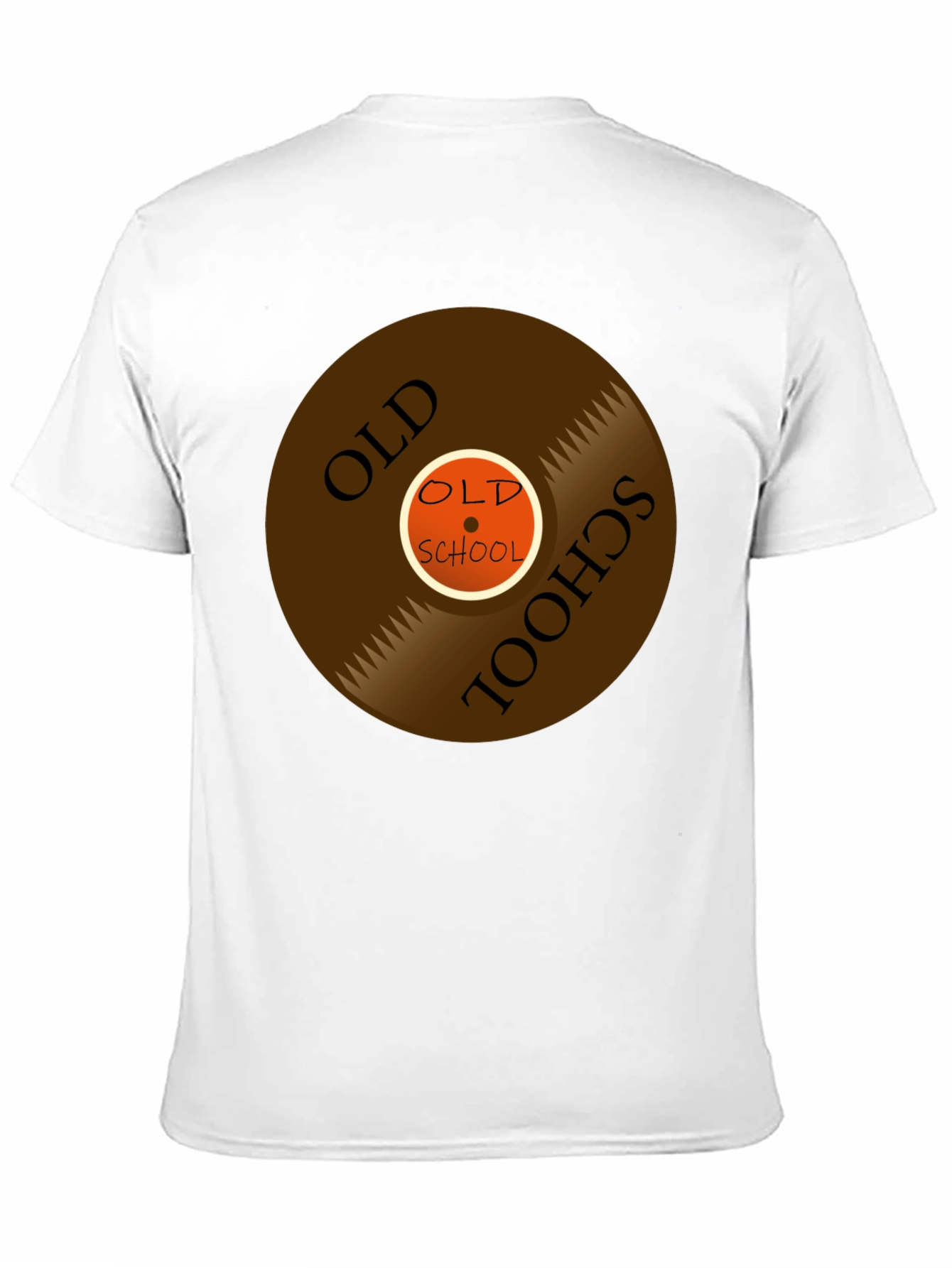Black Old School Vinyl Record Graphic Tee view 11