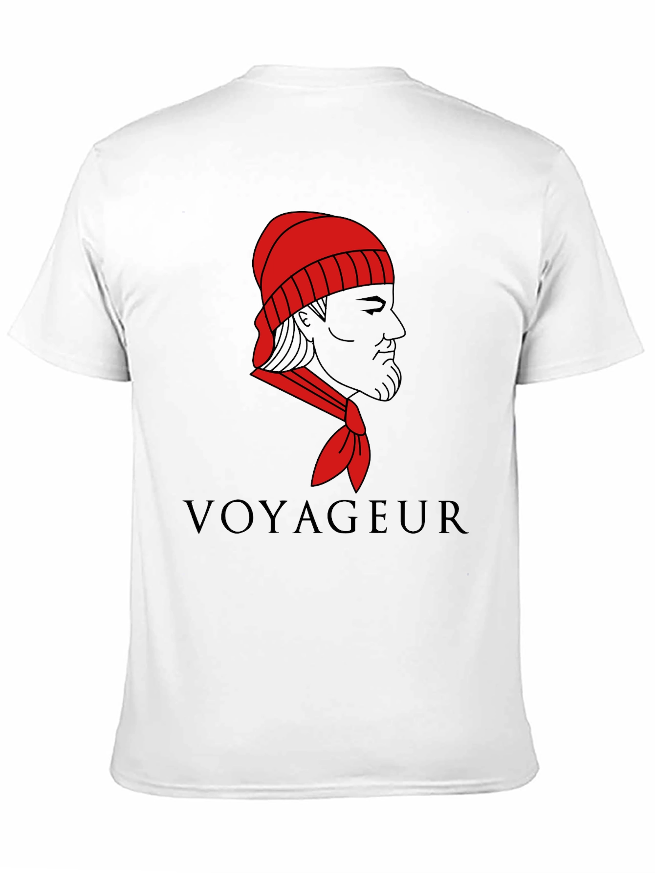 Black Voyageur Graphic T-Shirt - Black Crew Neck Tee view 11