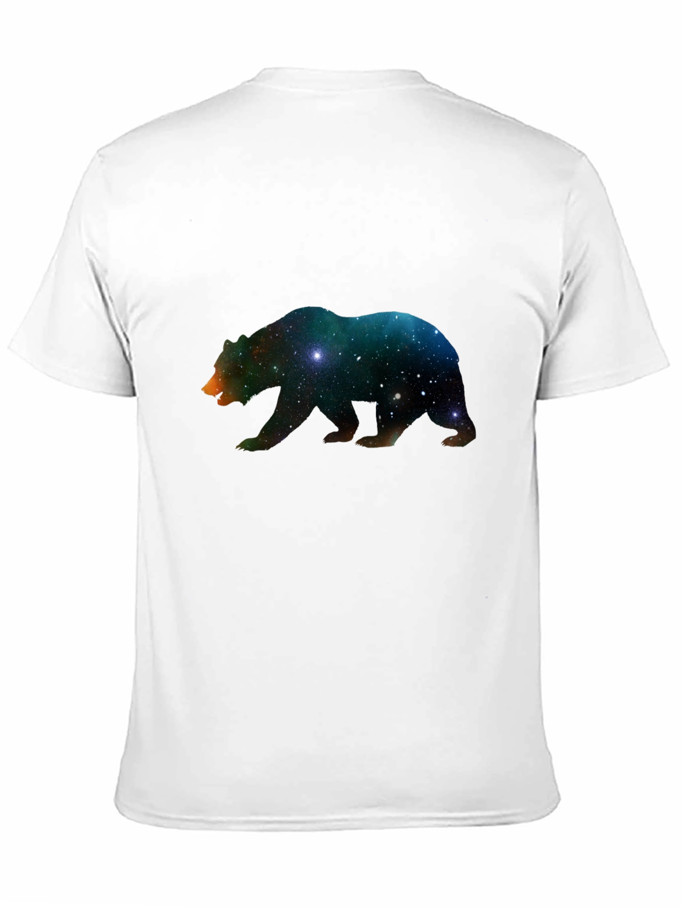 Black Cosmic Bear Graphic Tee - Black Unisex T-Shirt view 11