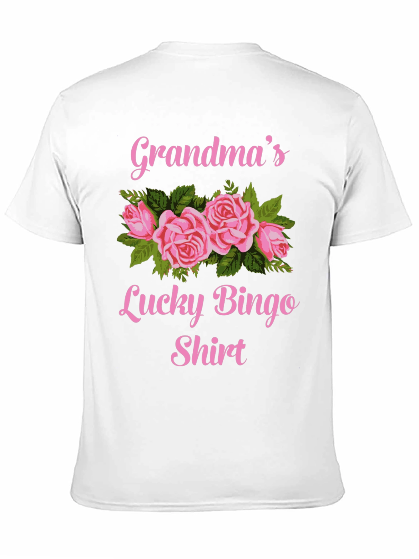 Grandma's Lucky Bingo Shirt - Floral Graphic Tee - 11