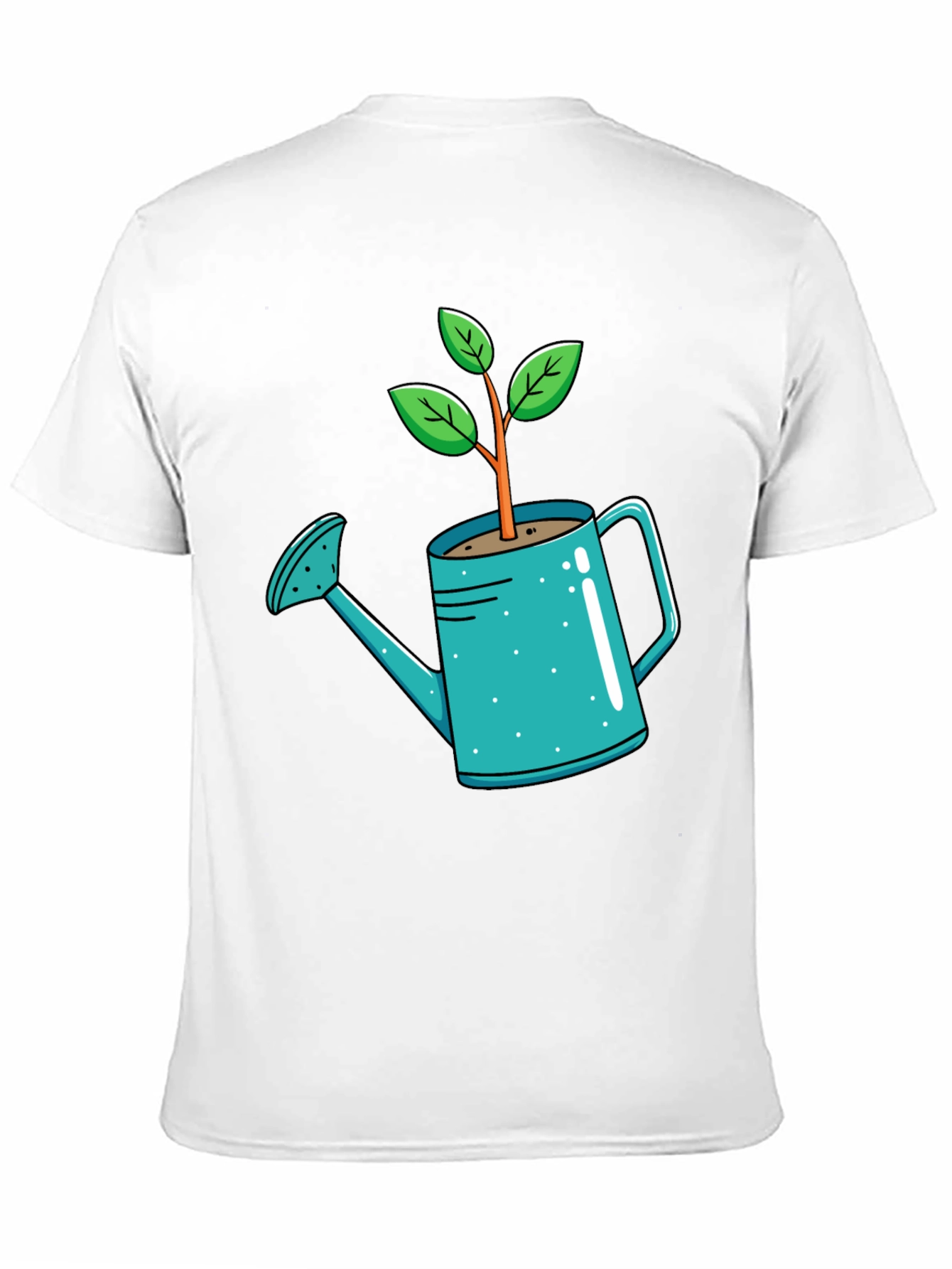 Black Plant Watering Can T-Shirt - Garden Lover Tee view 11
