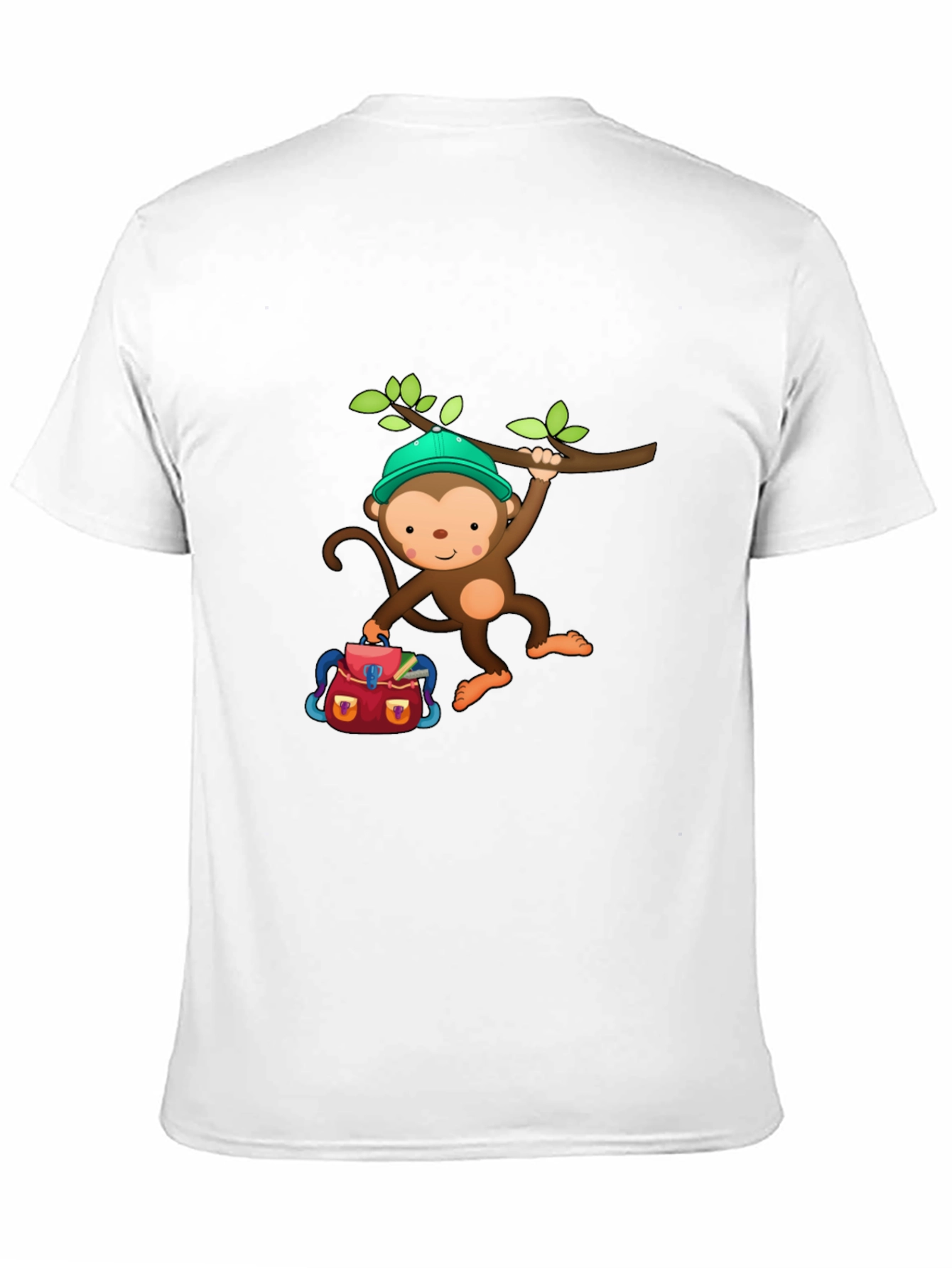 Black Monkey Backpack T-Shirt view 11