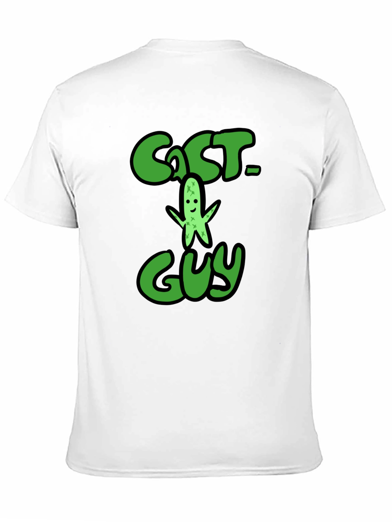 Black Cactus Guy Graphic Print T-Shirt view 11